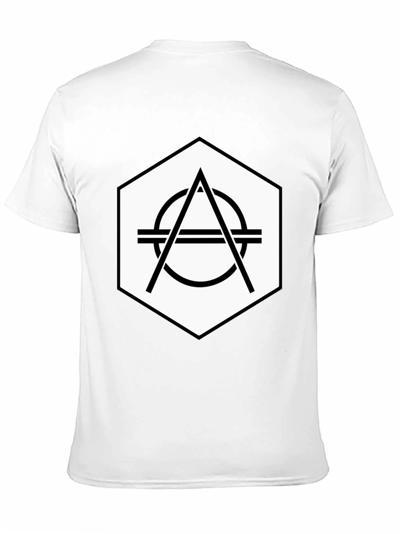 Geometric Logo Black Tee - Modern Graphic Design