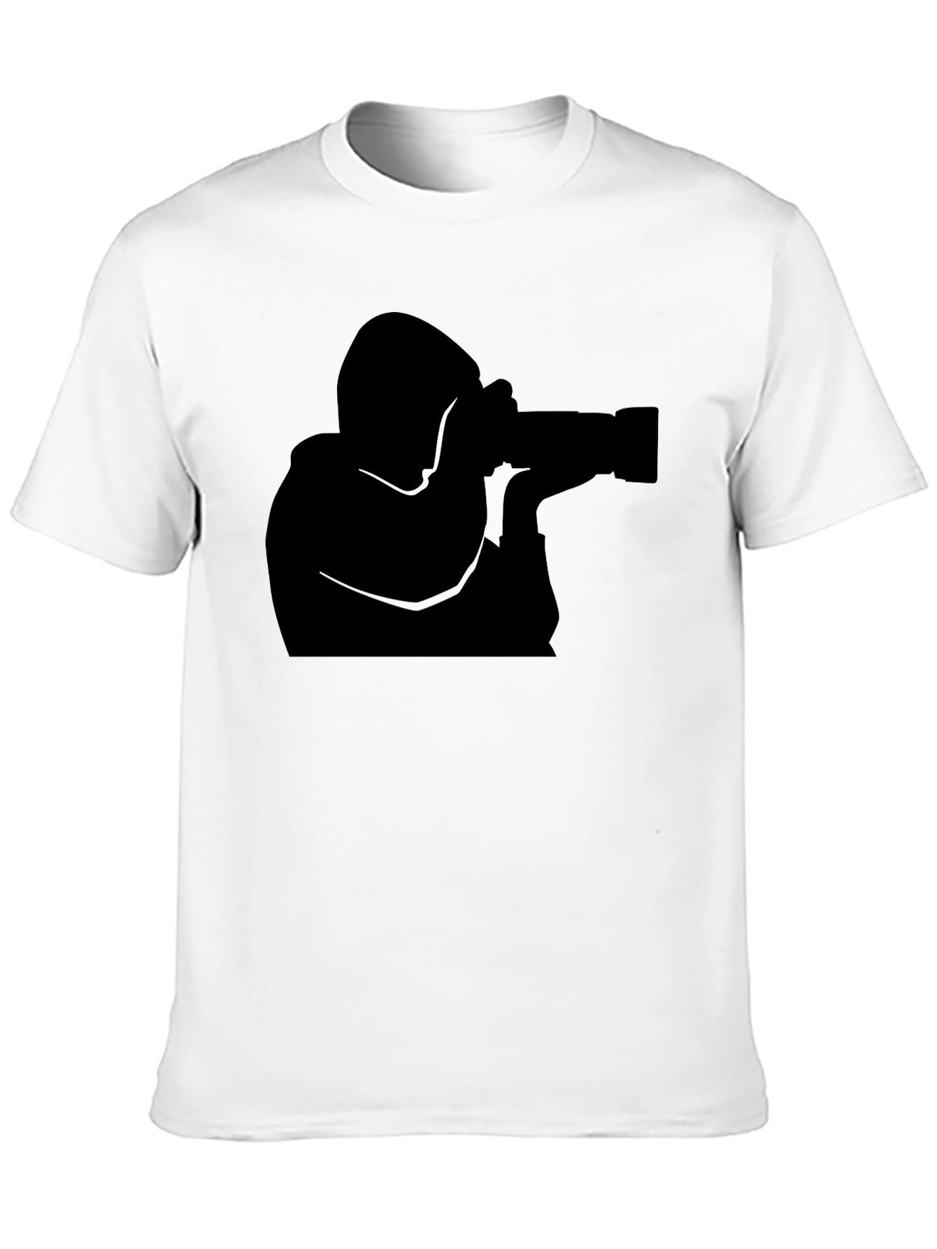Photographer Silhouette T-Shirt - Black