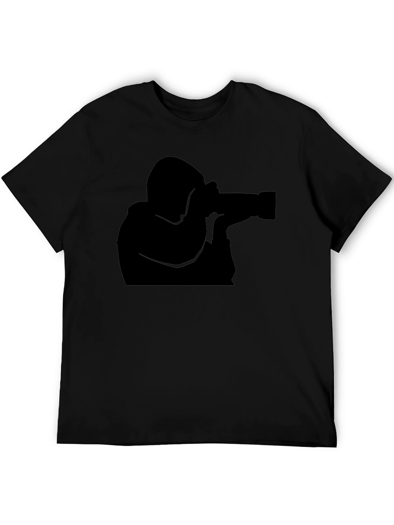 Photographer Silhouette T-Shirt - Black