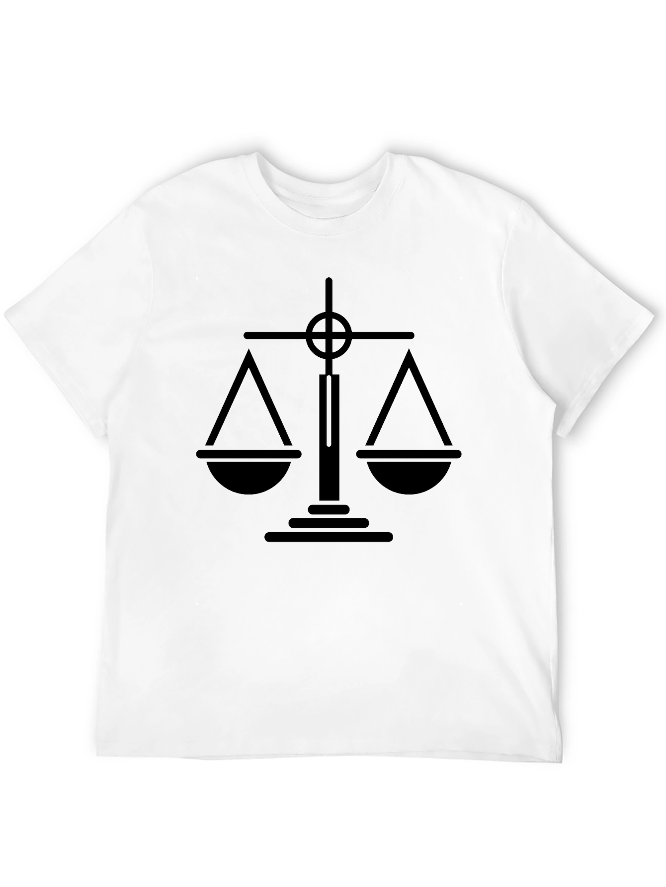Scales of Justice Black Graphic Tee