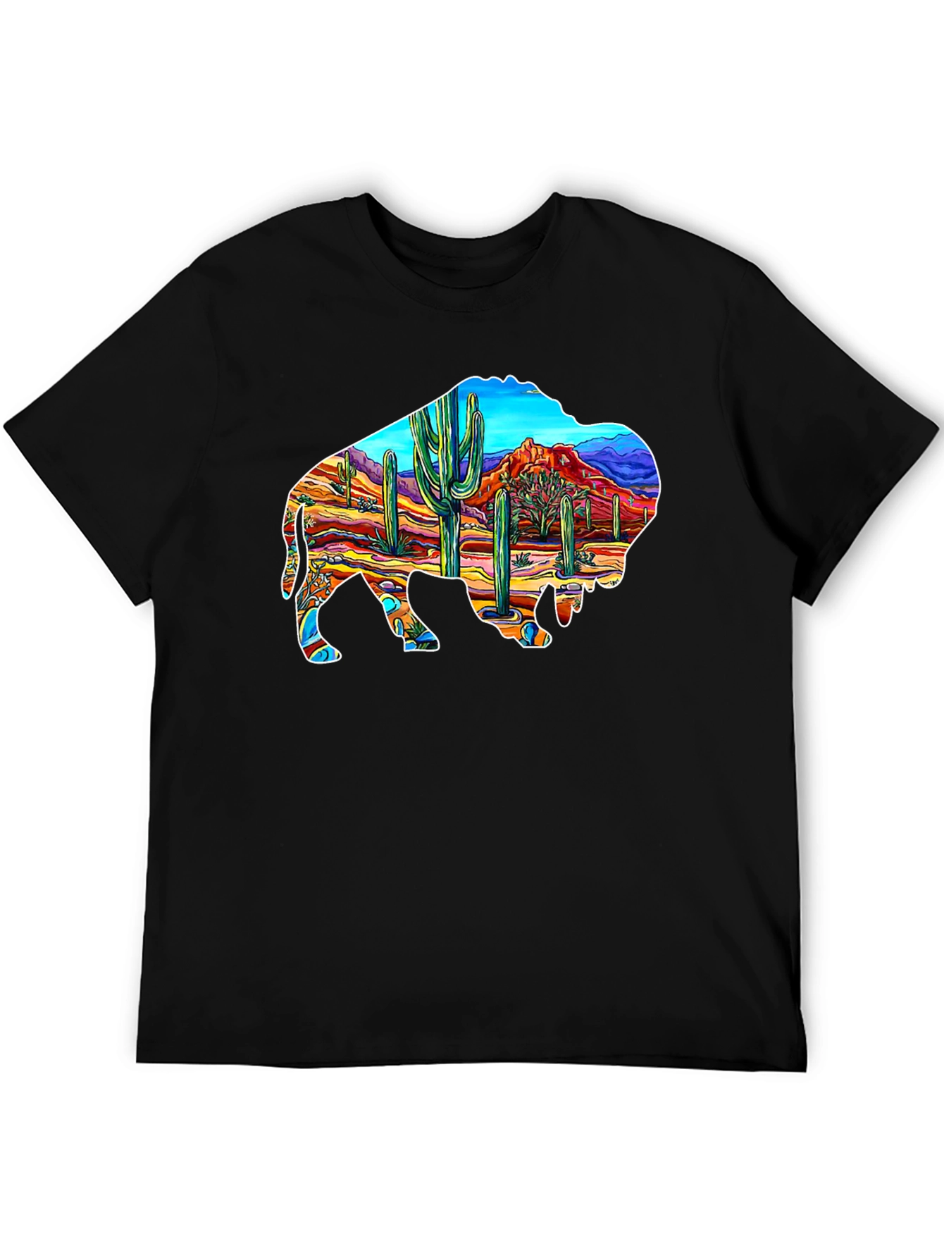 Buffalo Desert Scene Graphic Tee