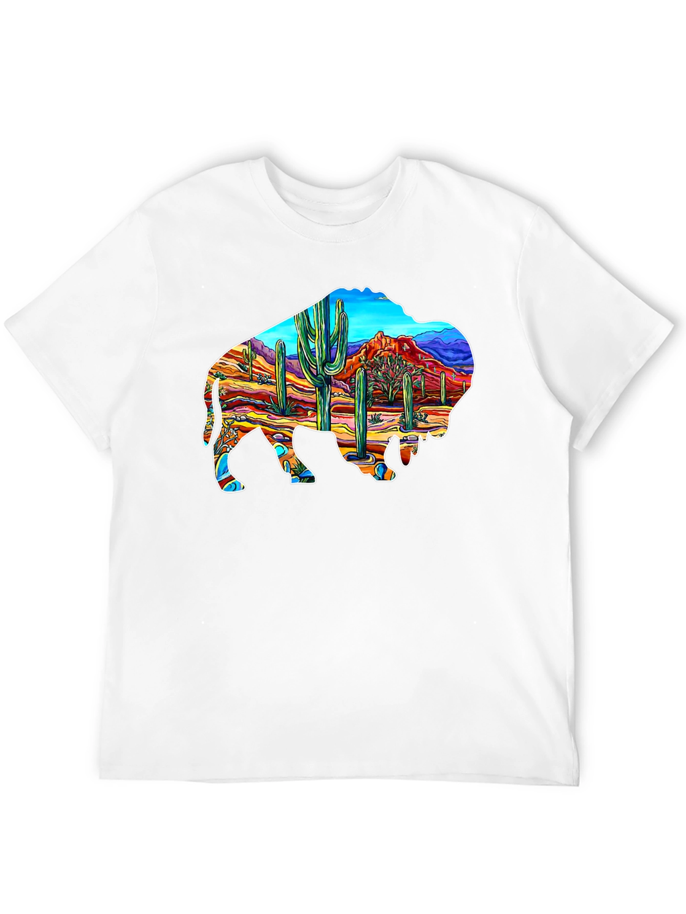 Buffalo Desert Scene Graphic Tee