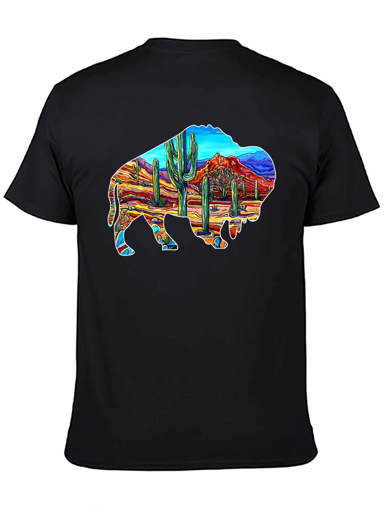 Buffalo Desert Scene Graphic Tee