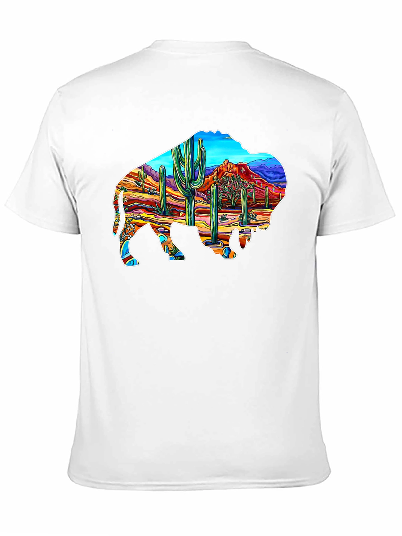 Buffalo Desert Scene Graphic Tee