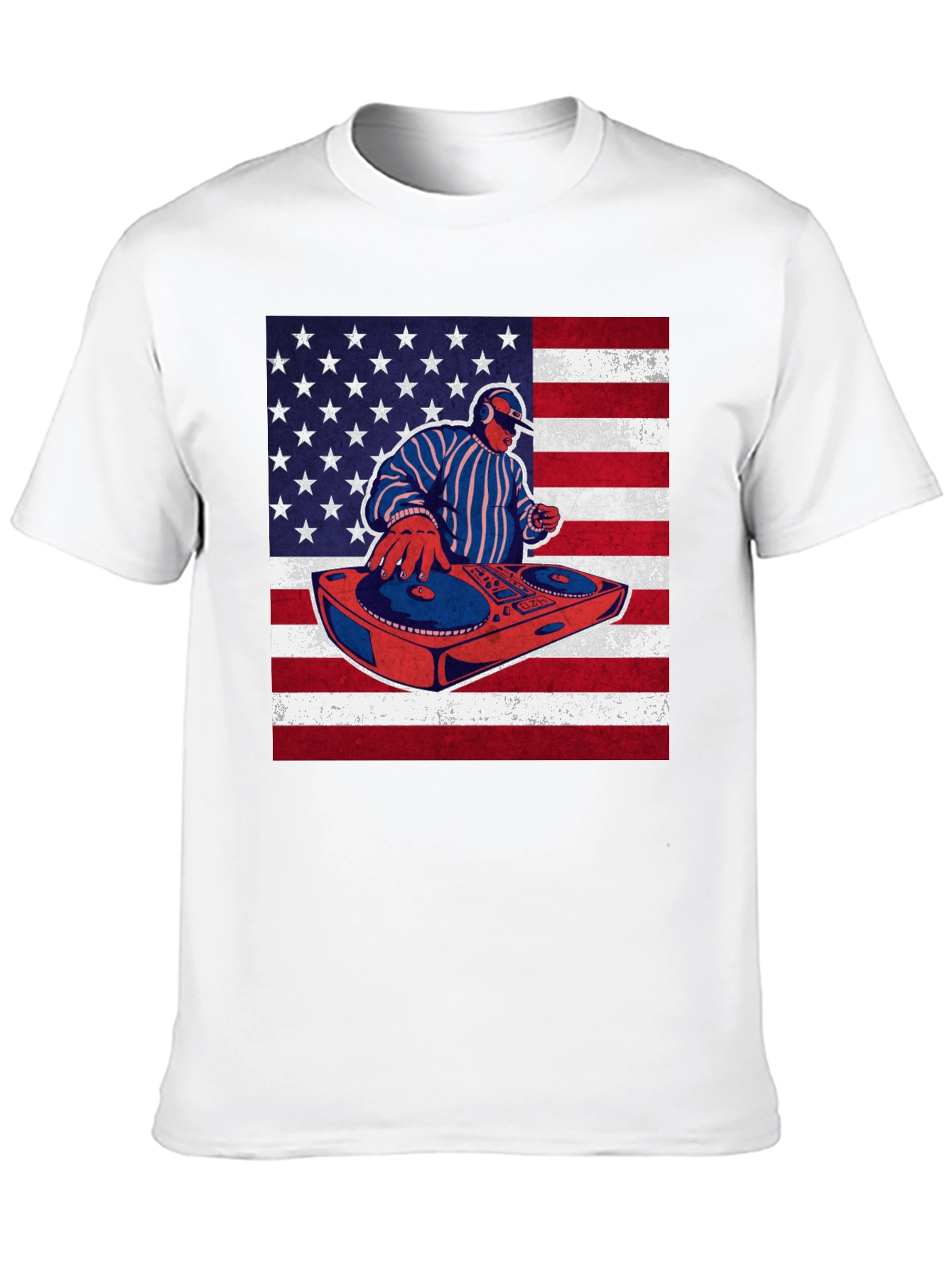 DJ American Flag T-Shirt