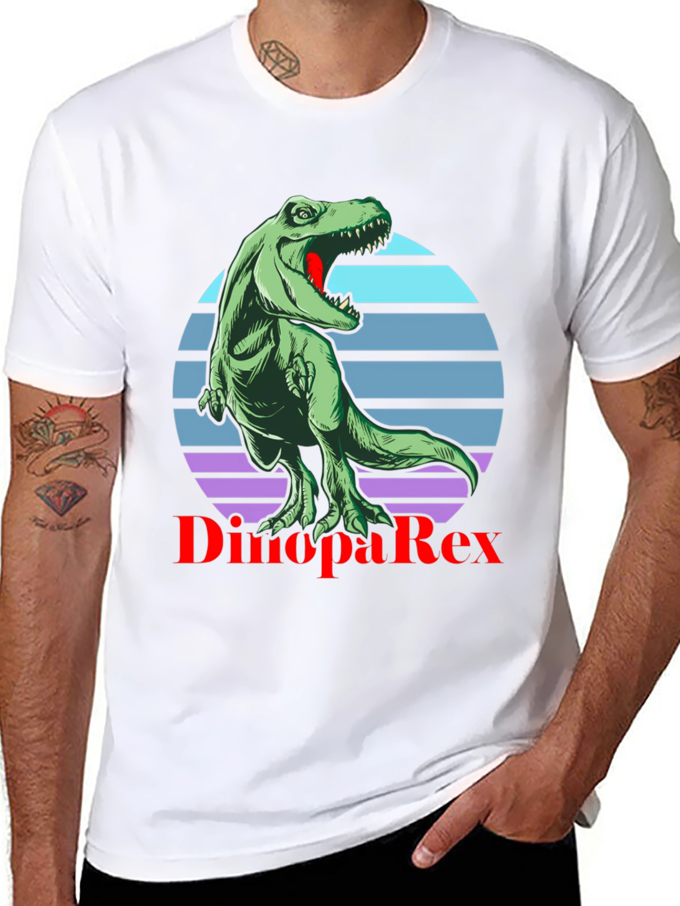 Dino PaRex T-Shirt - Retro Dinosaur Tee