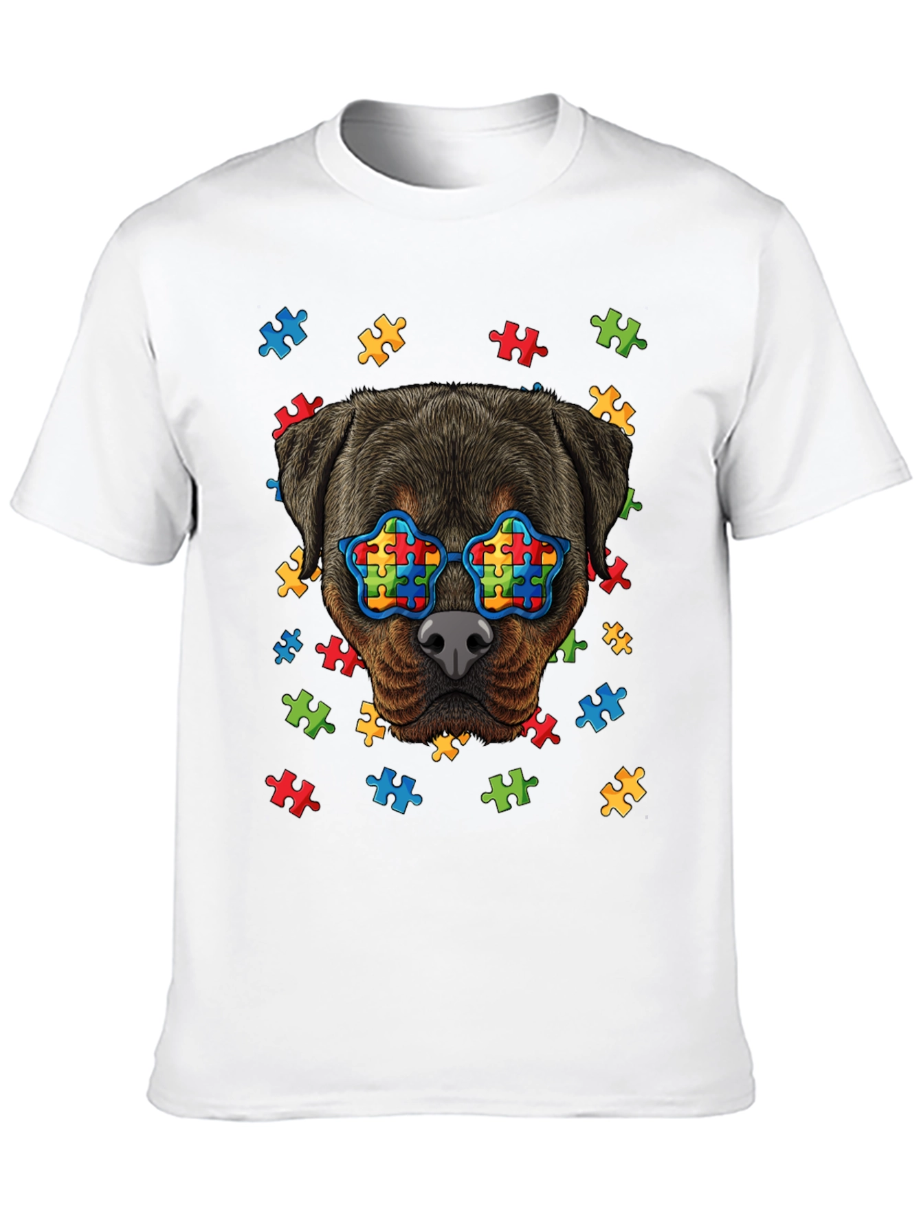 Autism Awareness Rottweiler T-Shirt
