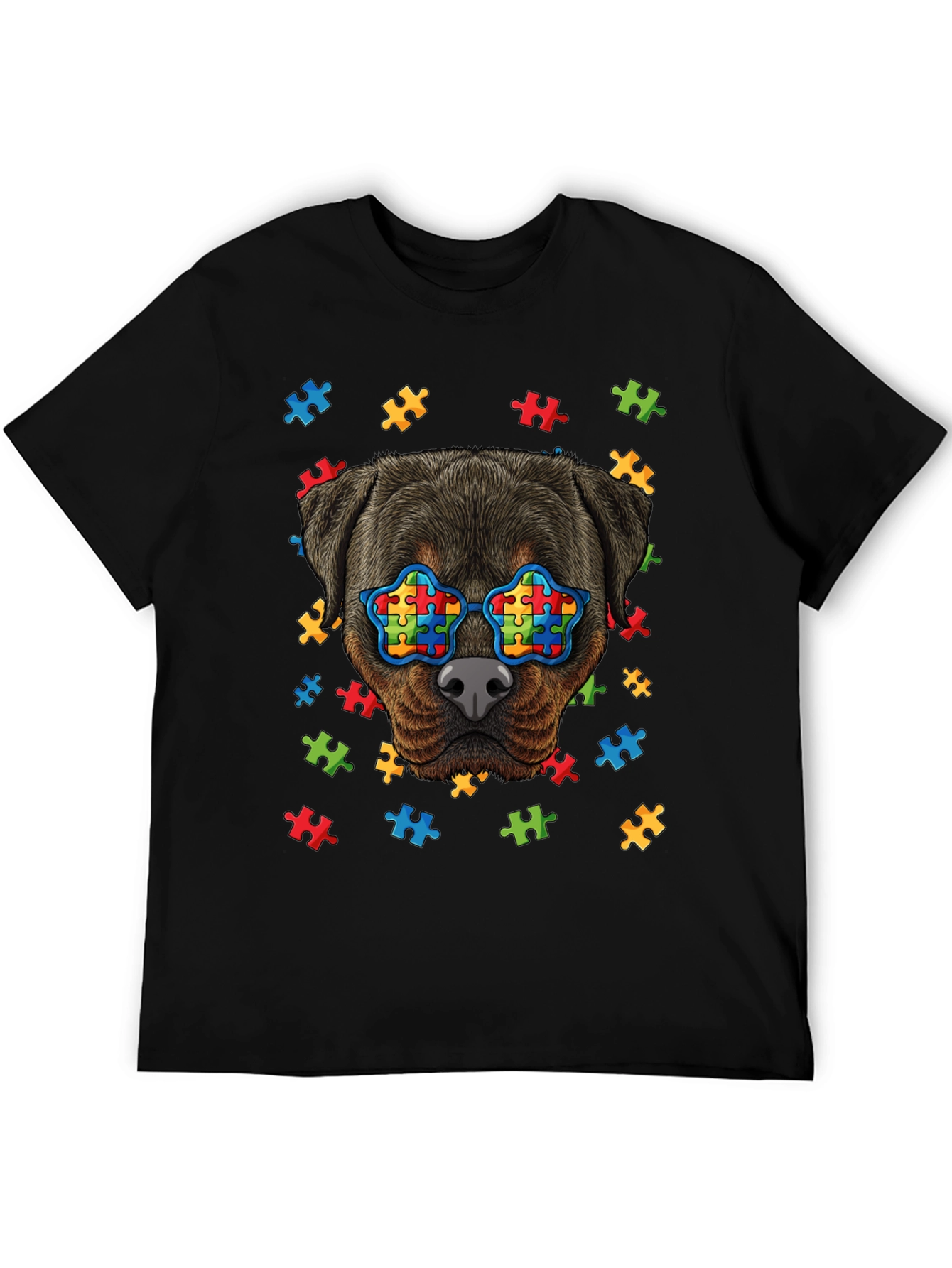 Autism Awareness Rottweiler T-Shirt