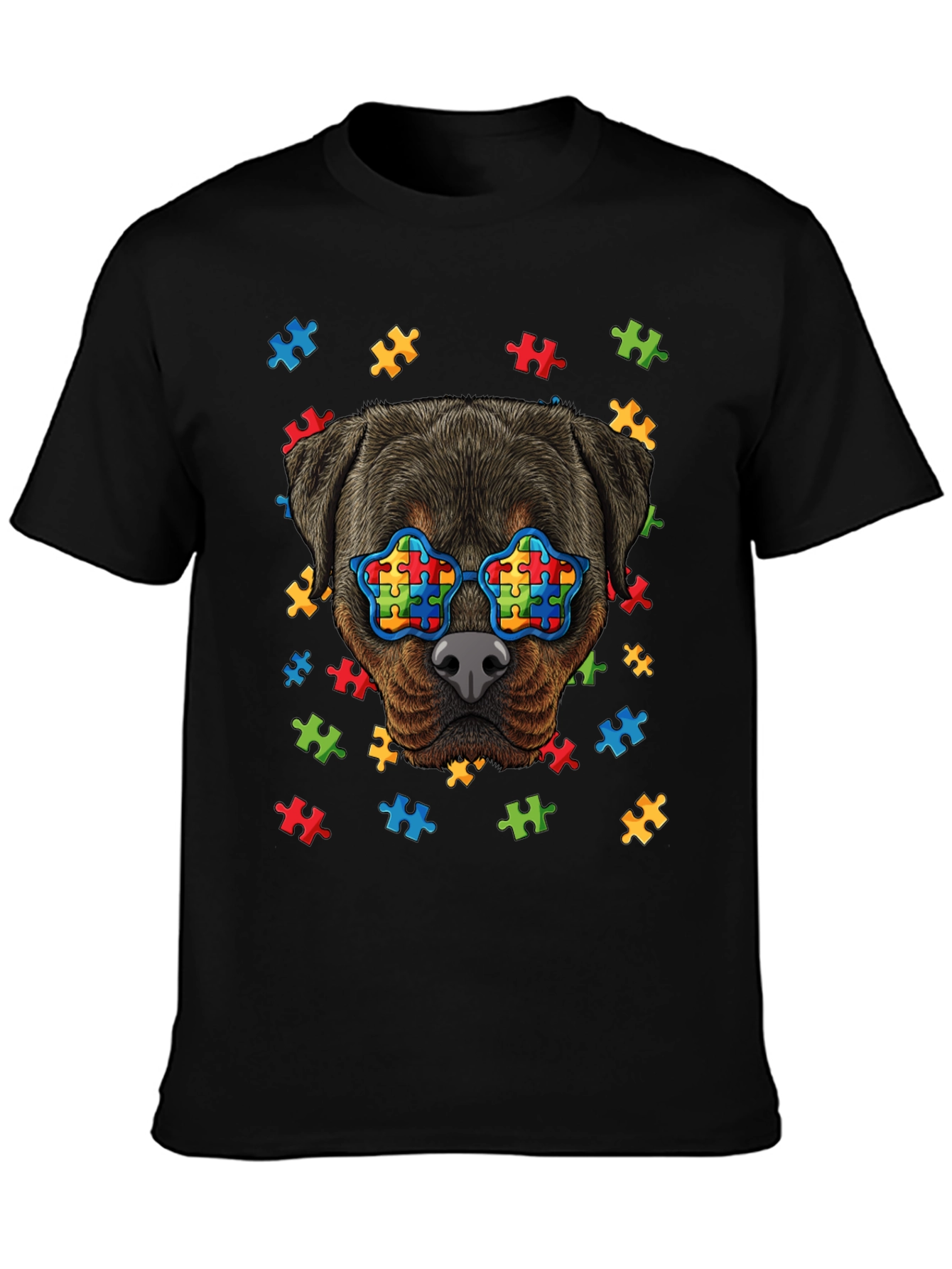 Autism Awareness Rottweiler T-Shirt
