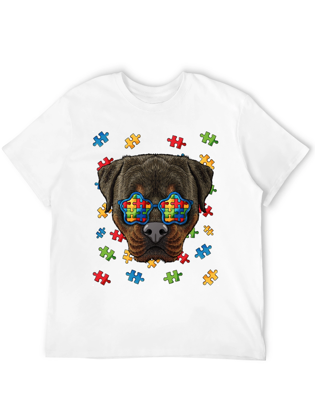 Autism Awareness Rottweiler T-Shirt