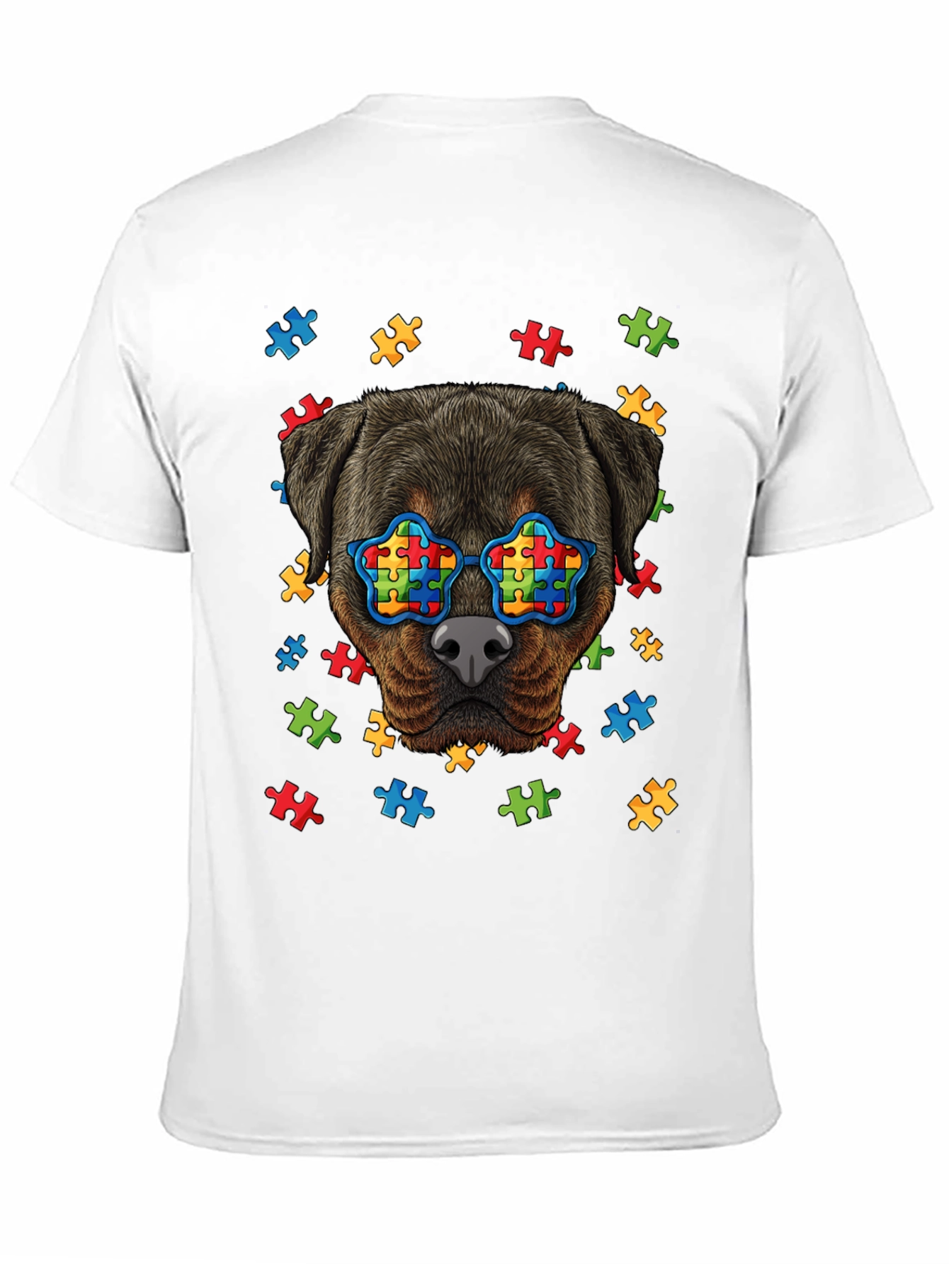 Autism Awareness Rottweiler T-Shirt