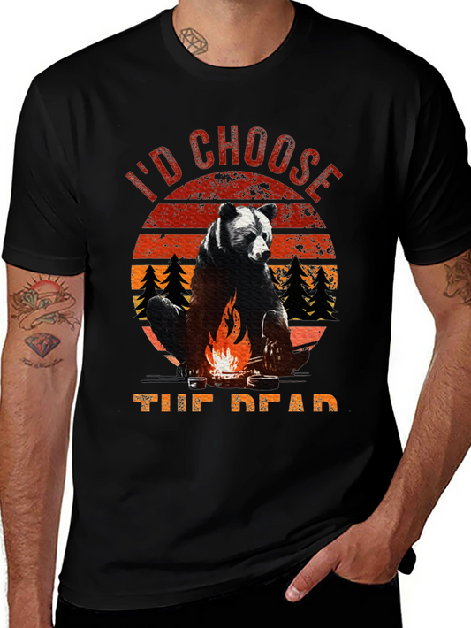 Id Choose the Dead Bear Campfire T-Shirt