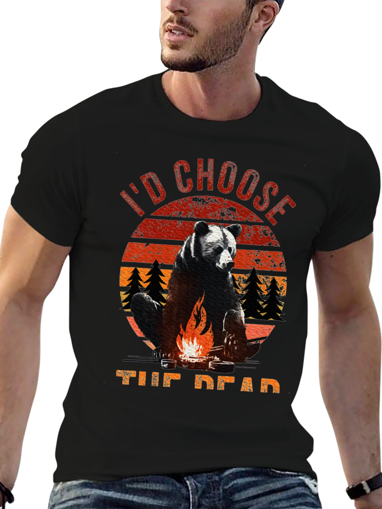 Id Choose the Dead Bear Campfire T-Shirt