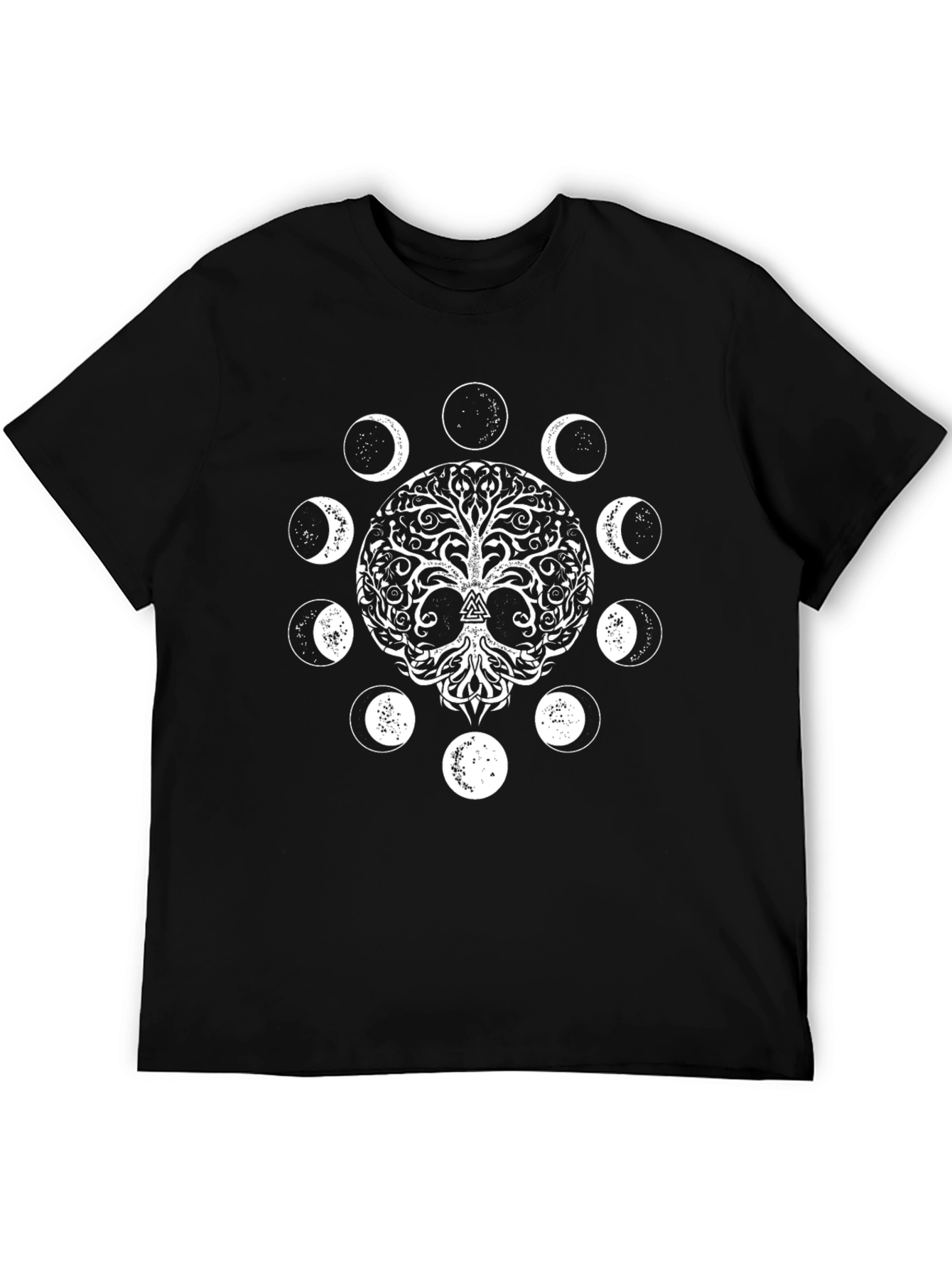 Yggdrasil Tree of Life Moon Phases Graphic Tee