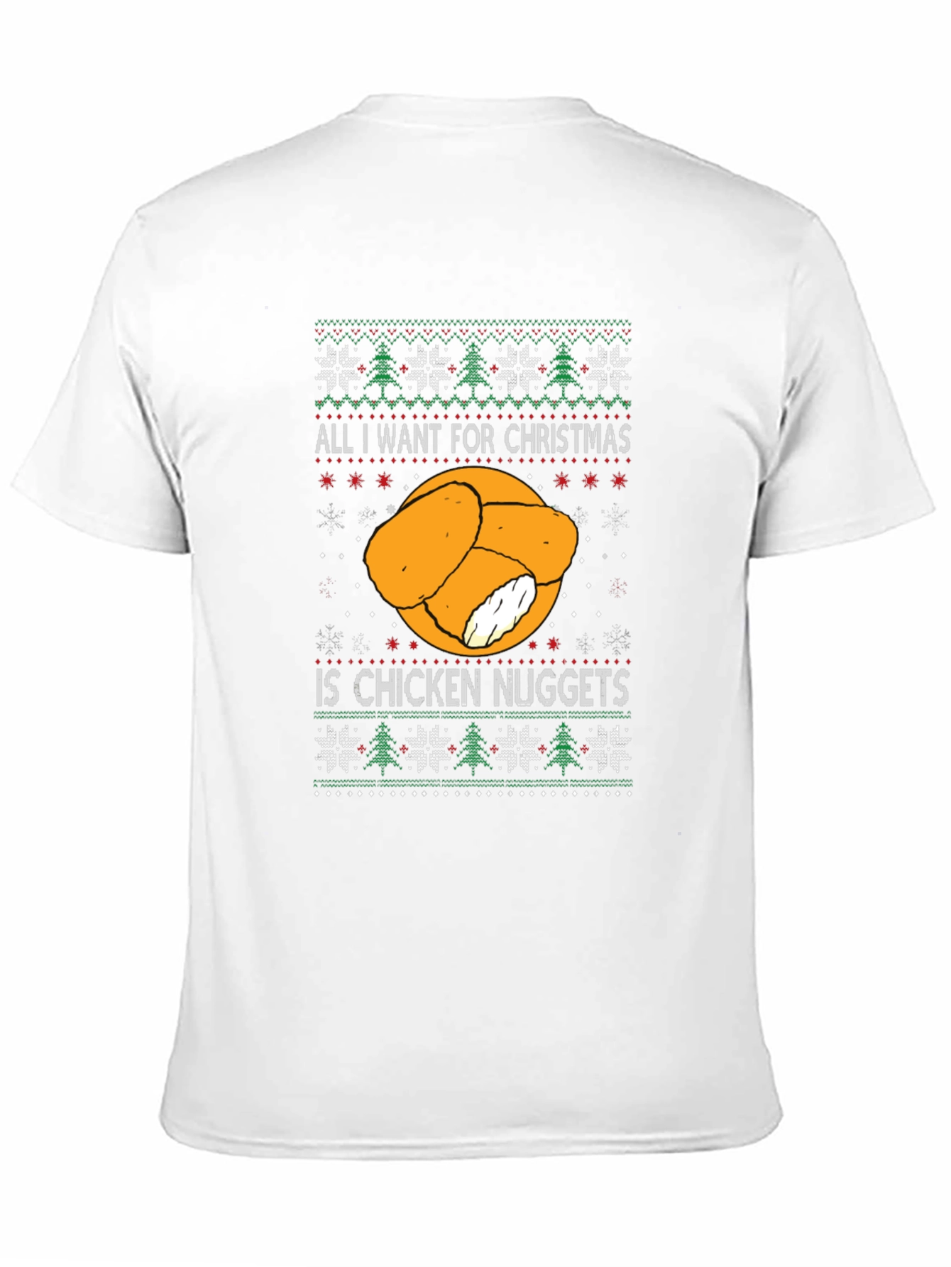 Chicken Nuggets Christmas T-Shirt