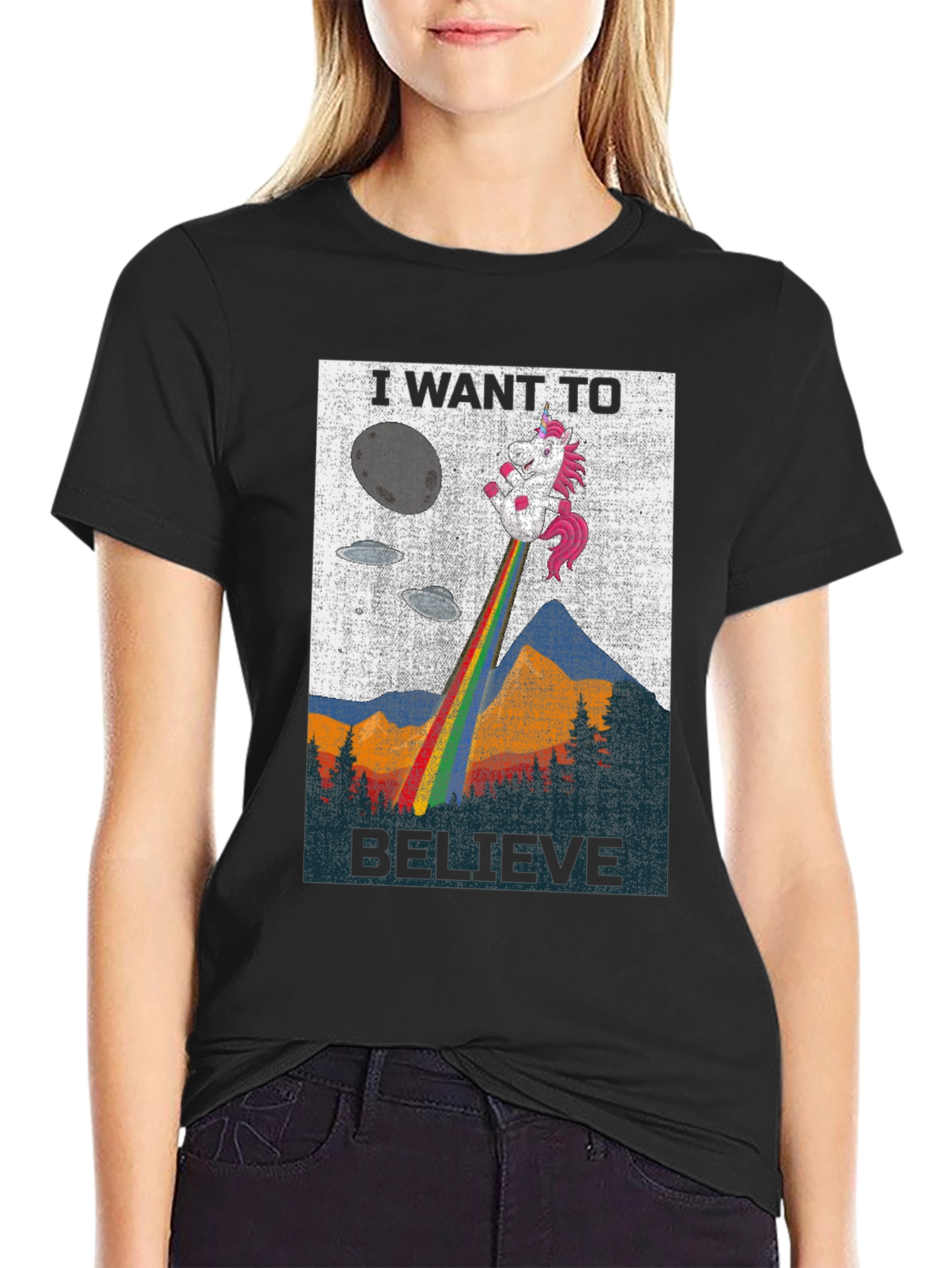 I Want to Believe Unicorn Tee