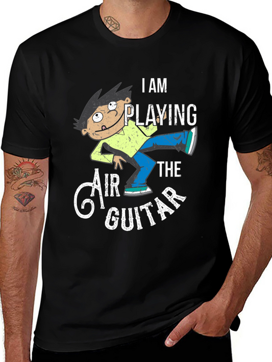 Air Guitarist Graphic Tee - Funny Musician T-Shirt