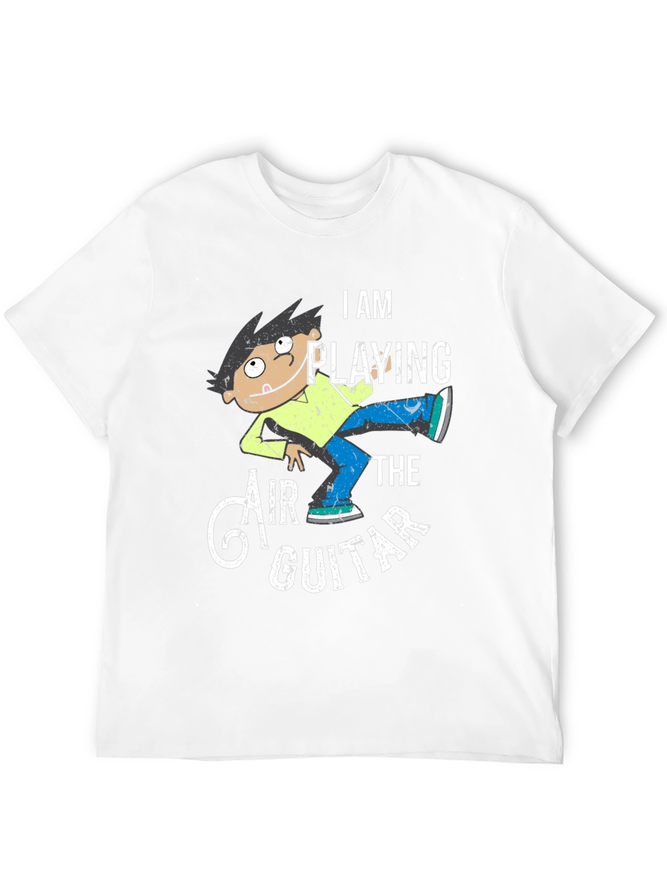 Air Guitarist Graphic Tee - Funny Musician T-Shirt