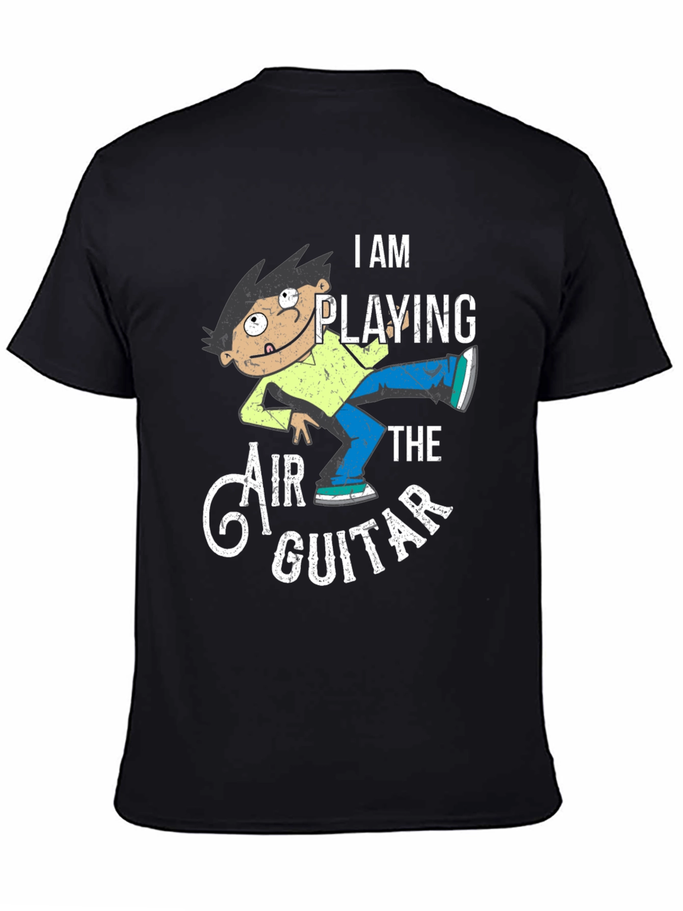 Air Guitarist Graphic Tee - Funny Musician T-Shirt