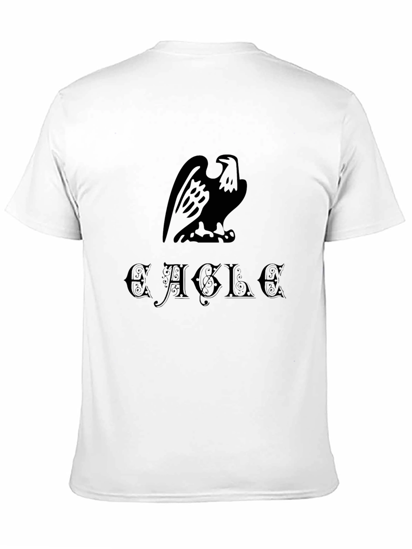 Eagle Graphic Print Mens Black T-Shirt
