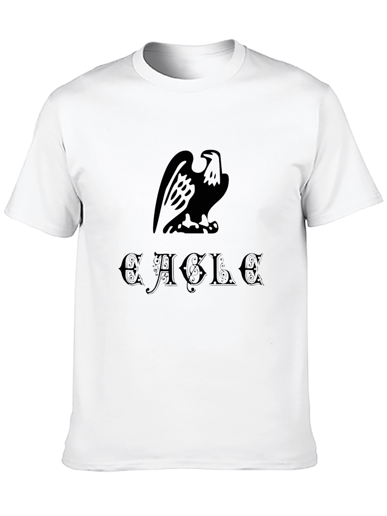 Eagle Graphic Print Mens Black T-Shirt