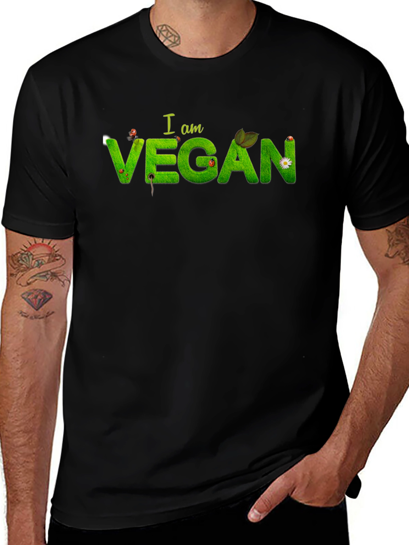 I Am Vegan Tee - Nature Inspired Vegan Shirt