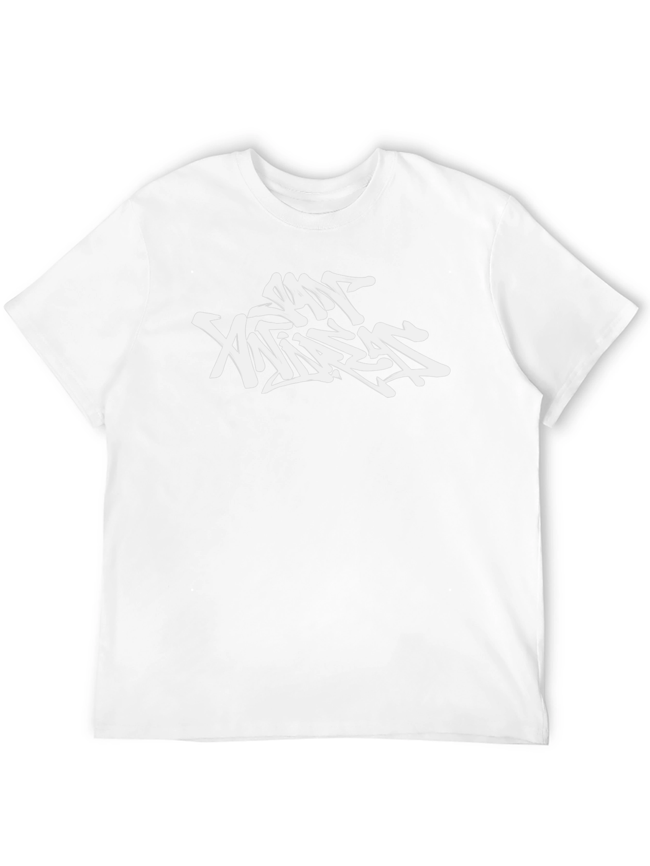 Black T-Shirt with Graffiti-Style Graphic