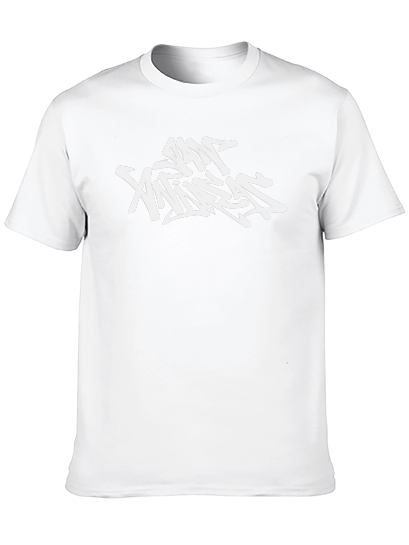 Black T-Shirt with Graffiti-Style Graphic