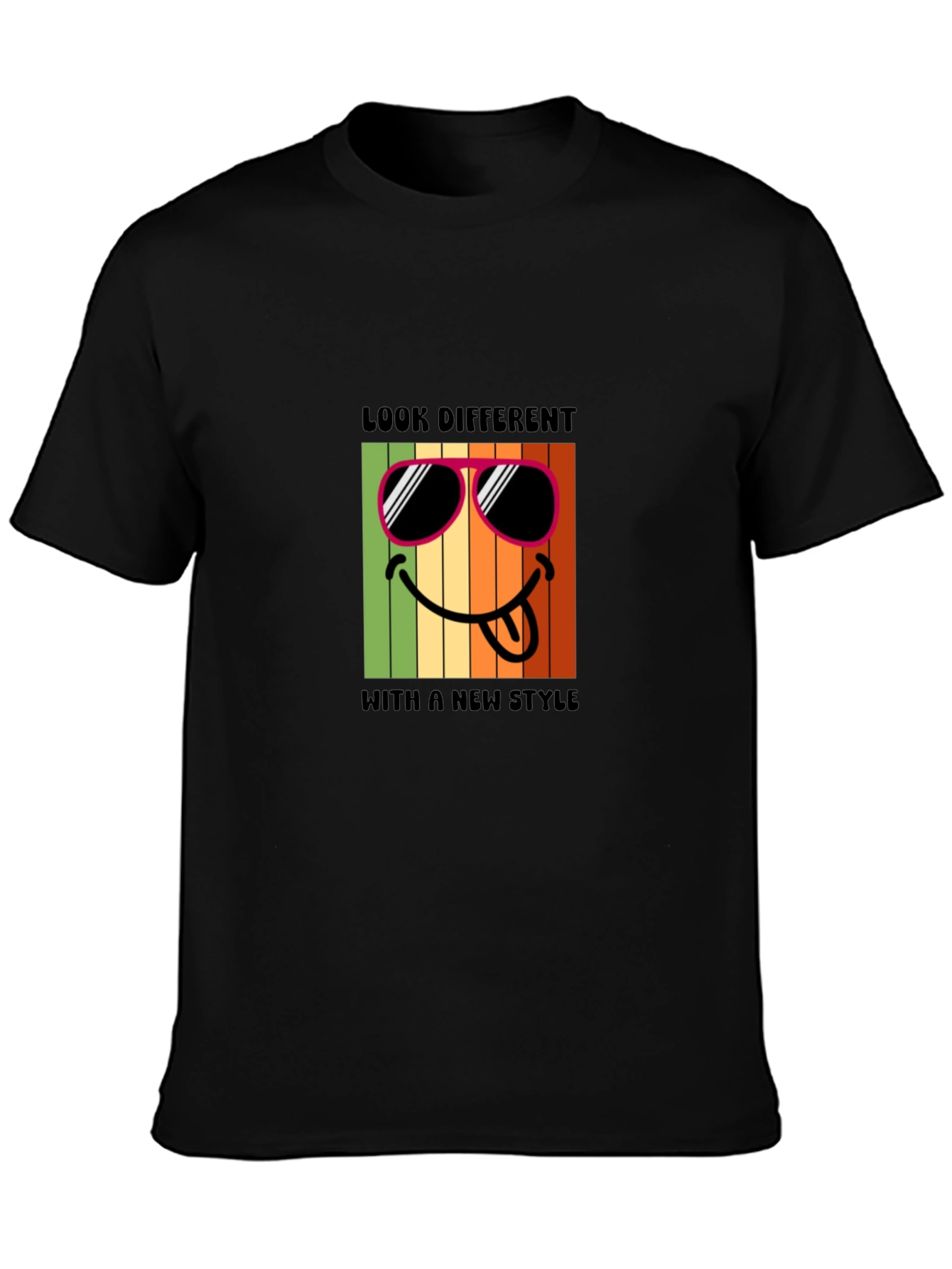 Cool Smiley Face Graphic T-Shirt