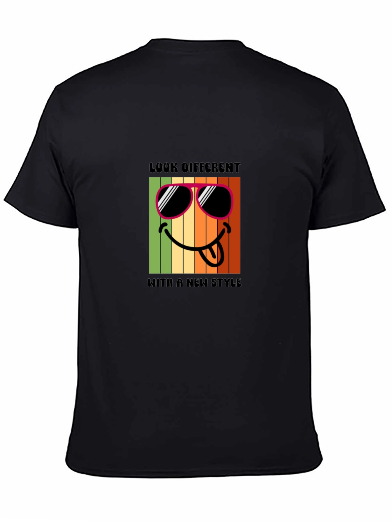 Cool Smiley Face Graphic T-Shirt