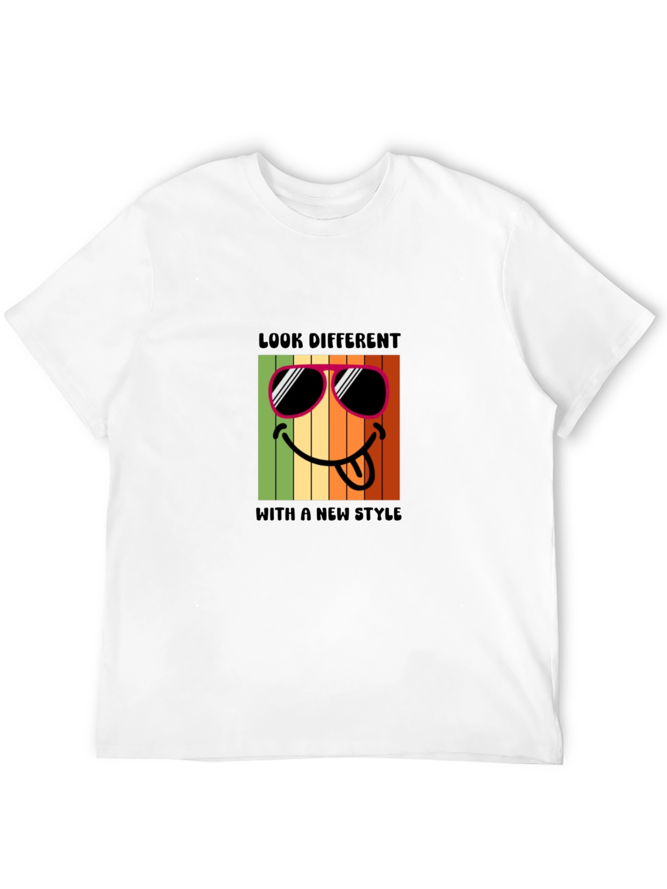Cool Smiley Face Graphic T-Shirt