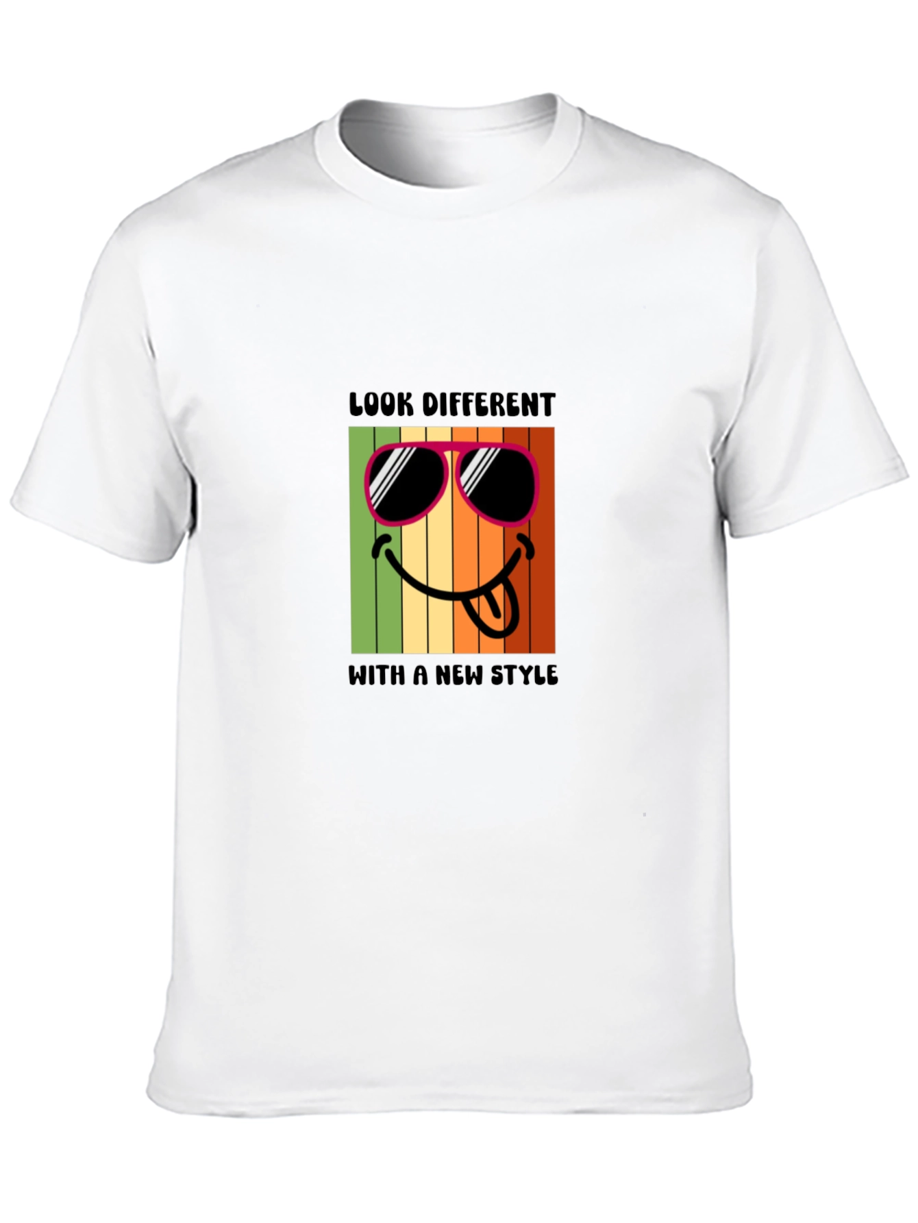 Cool Smiley Face Graphic T-Shirt