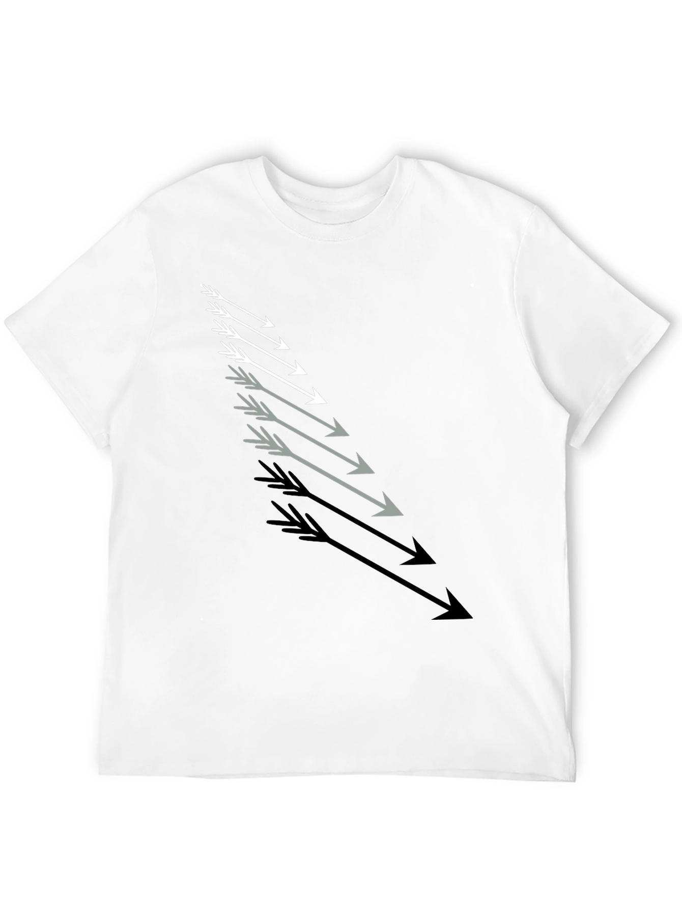 Arrow Graphic Tee - Stylish Mens Black T-Shirt