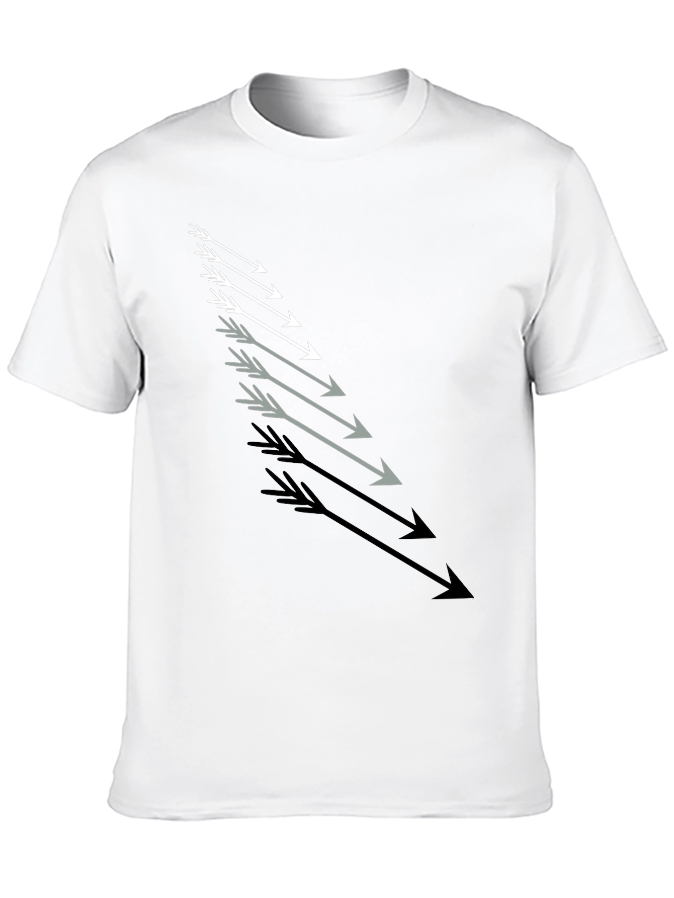 Arrow Graphic Tee - Stylish Mens Black T-Shirt