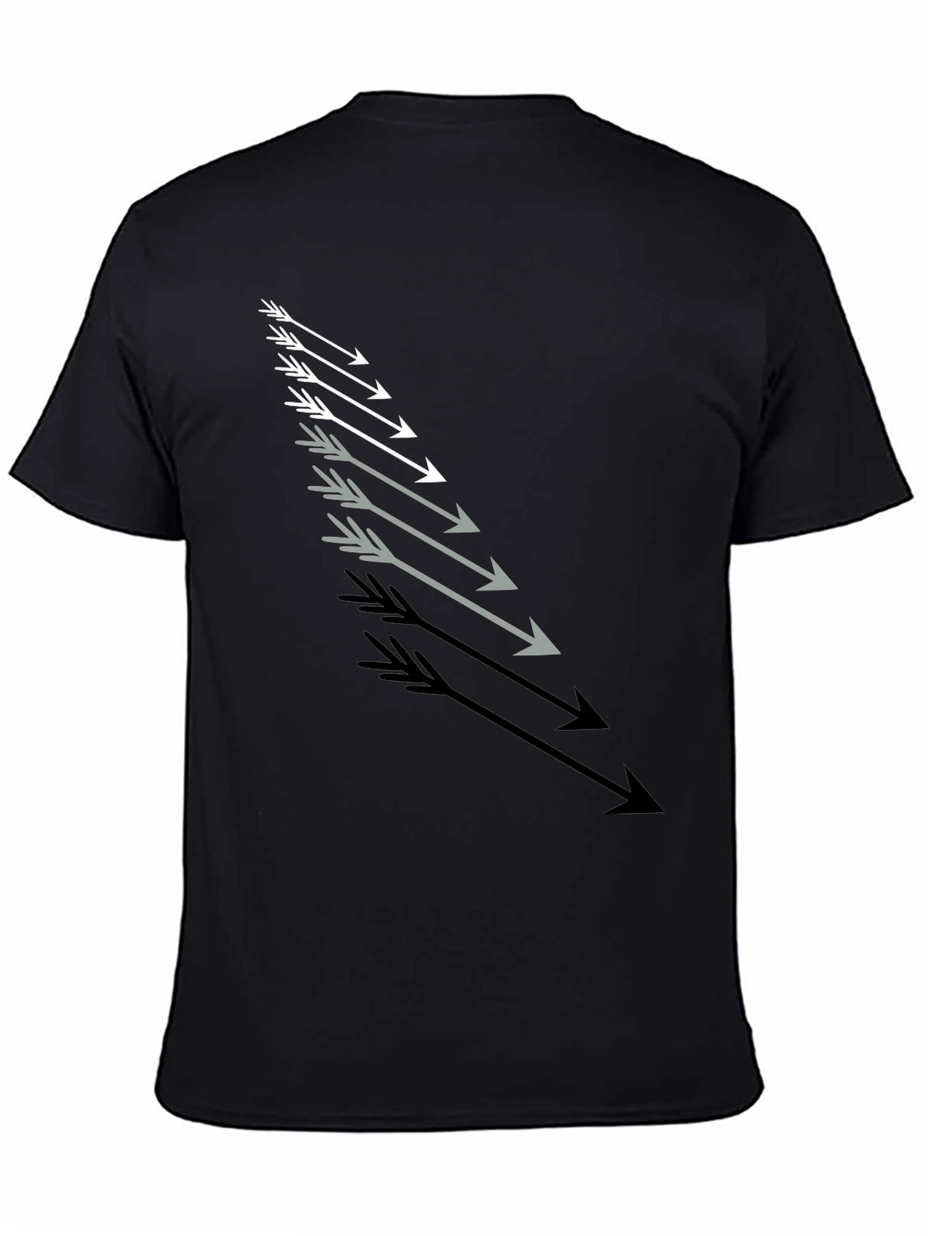 Arrow Graphic Tee - Stylish Mens Black T-Shirt