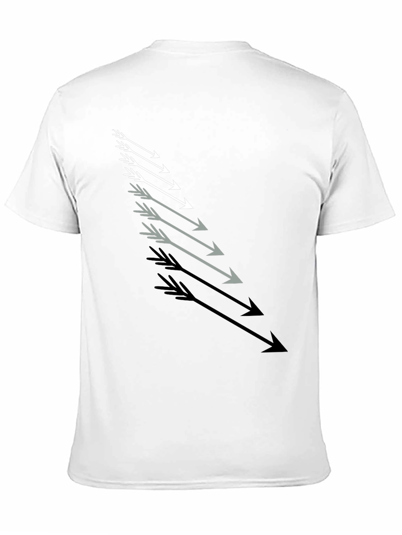 Arrow Graphic Tee - Stylish Mens Black T-Shirt