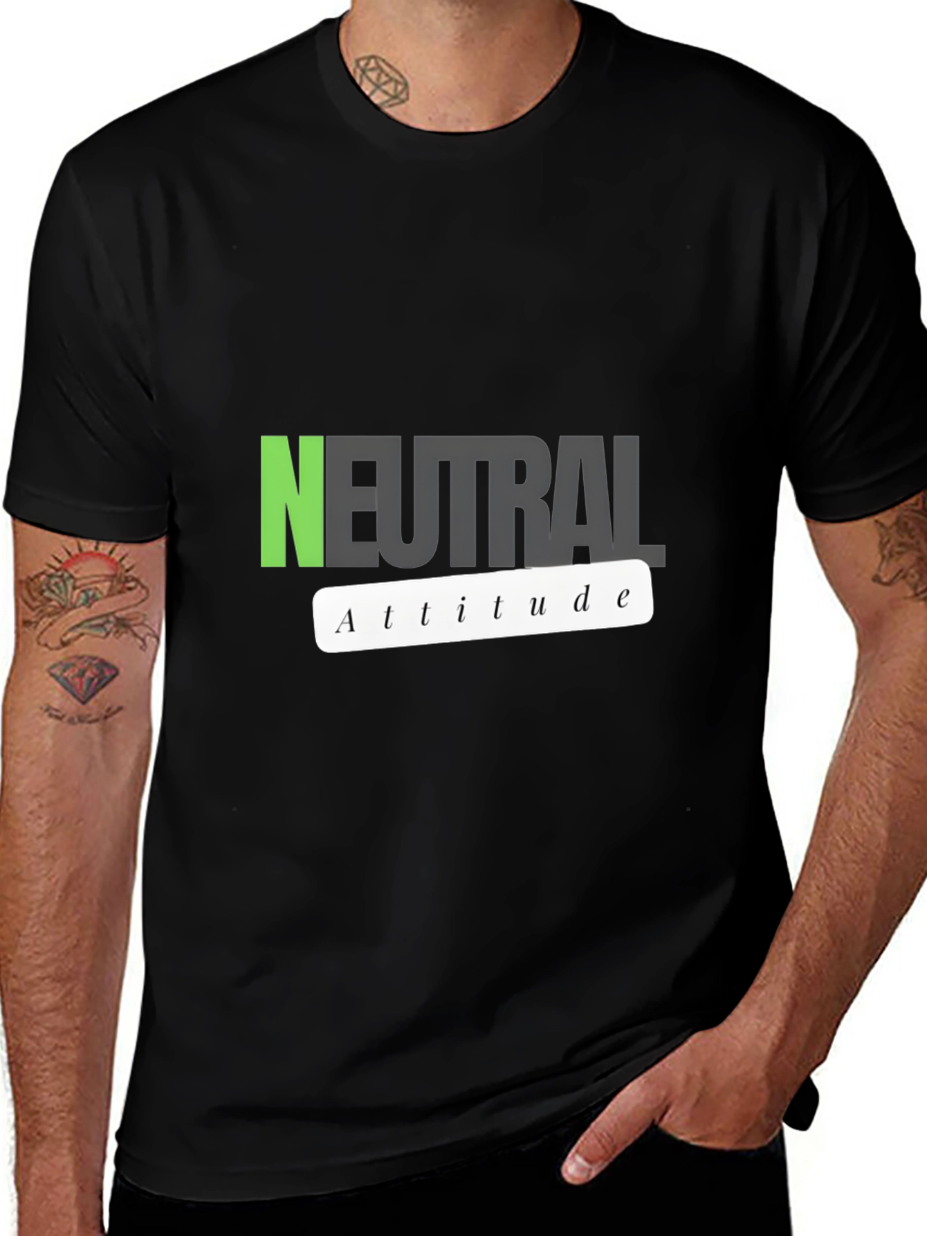 Neutral Attitude Graphic T-Shirt