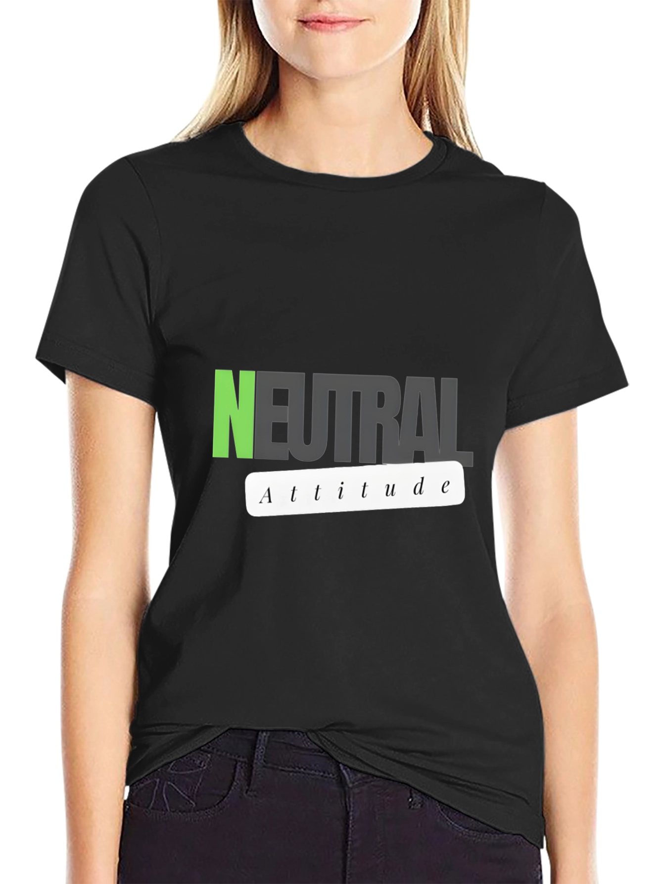 Neutral Attitude Graphic T-Shirt