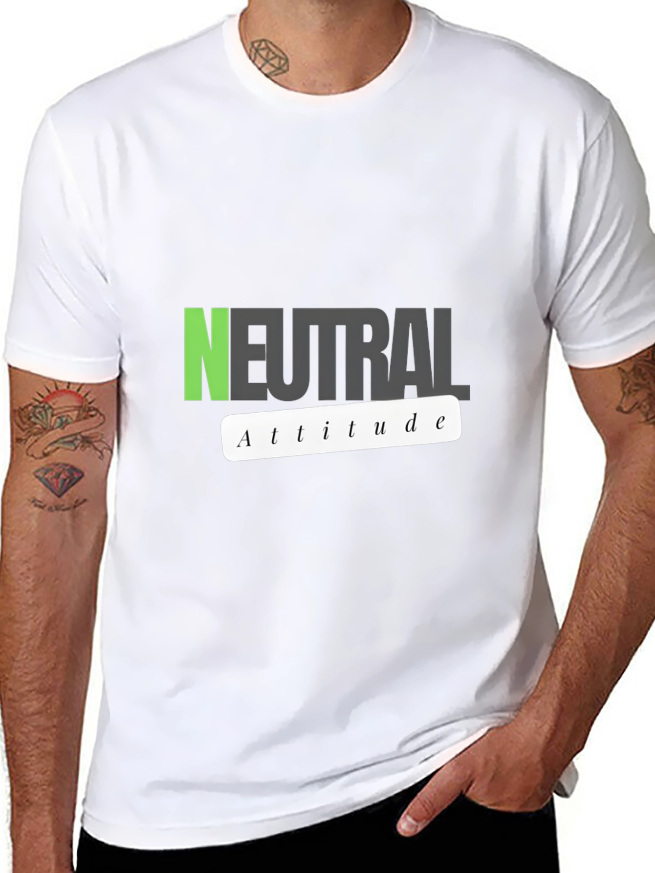 Neutral Attitude Graphic T-Shirt