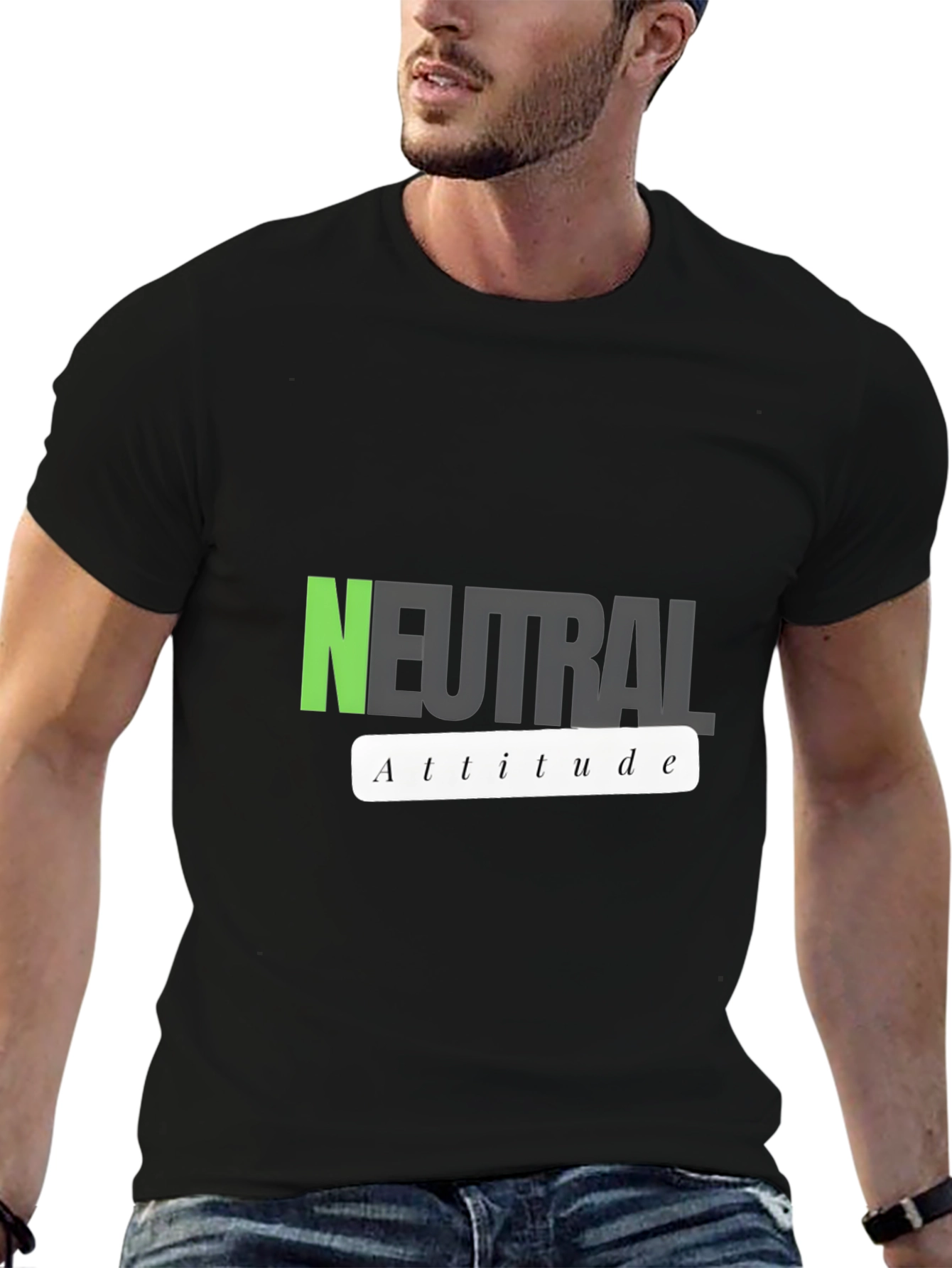 Neutral Attitude Graphic T-Shirt