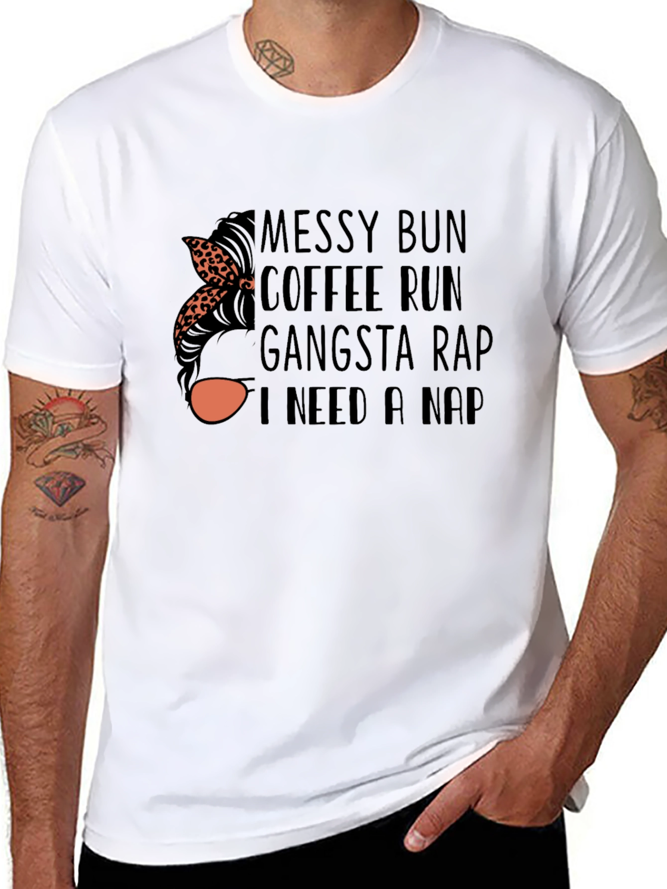 Messy Bun Coffee Run T-Shirt
