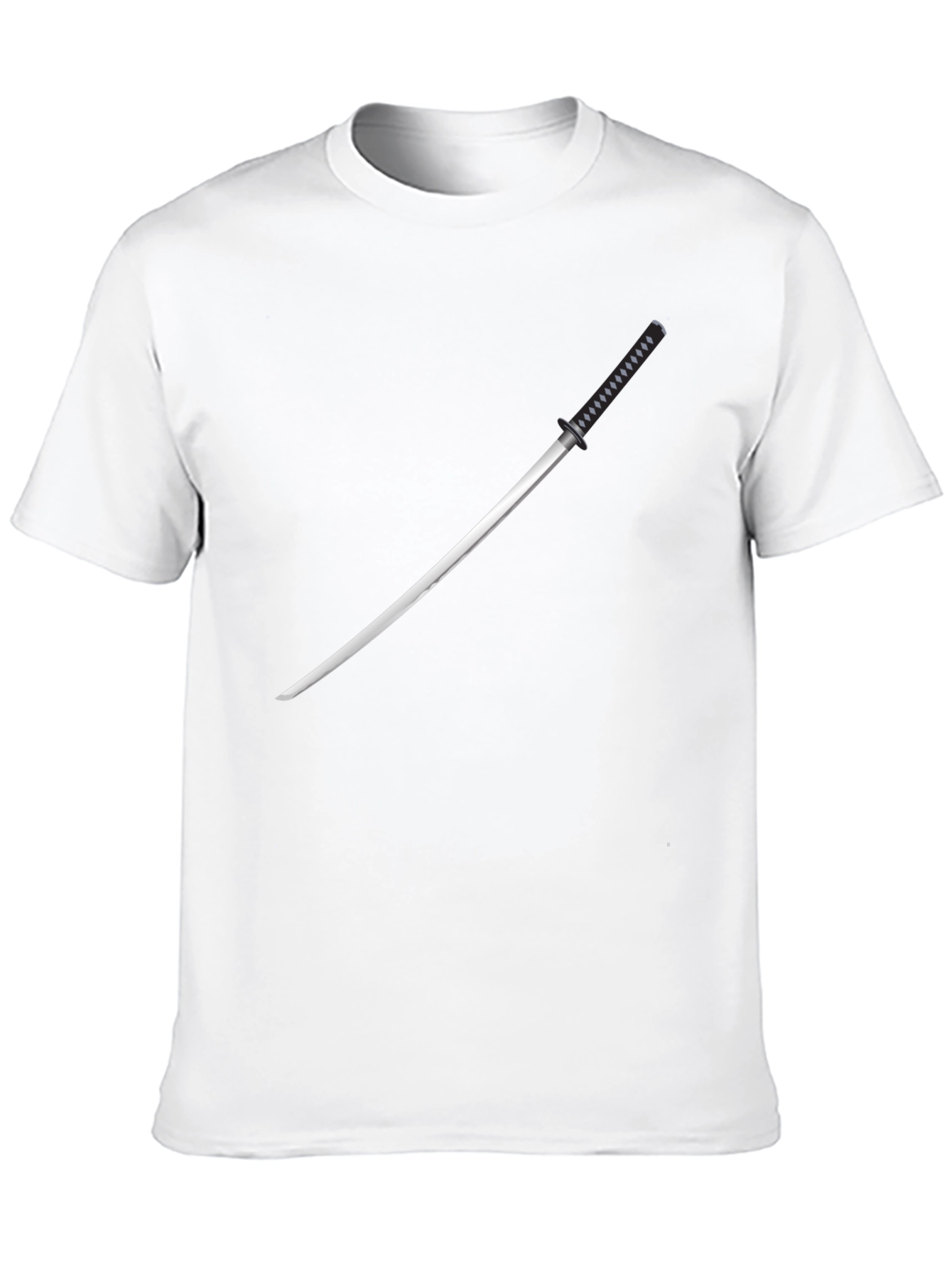 Samurai Sword Graphic Tee - Mens Black T-Shirt