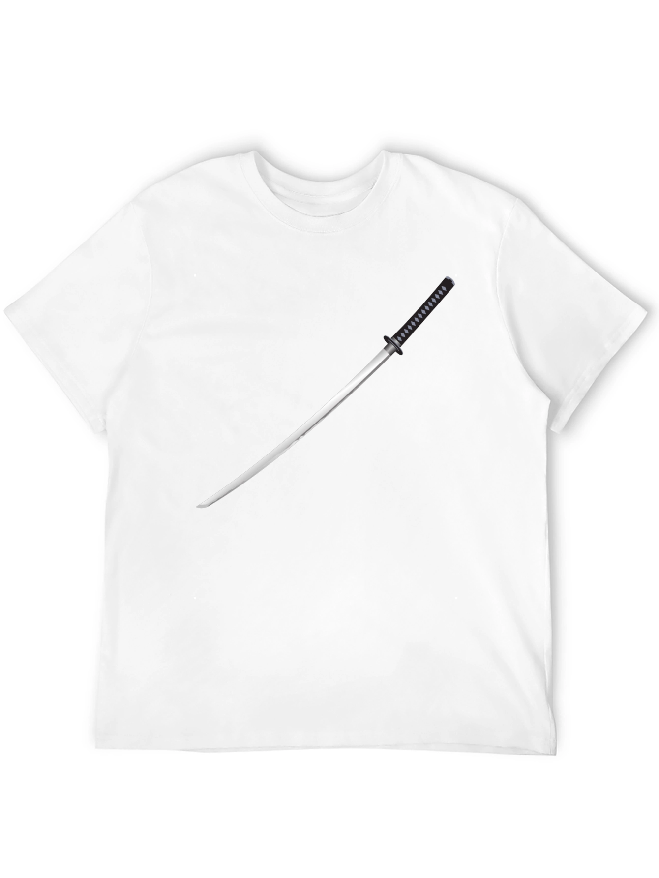 Samurai Sword Graphic Tee - Mens Black T-Shirt