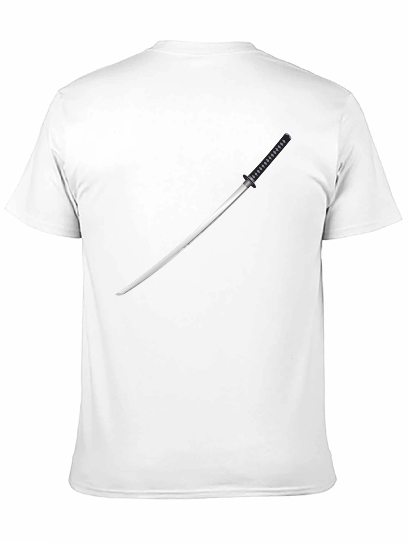 Samurai Sword Graphic Tee - Mens Black T-Shirt