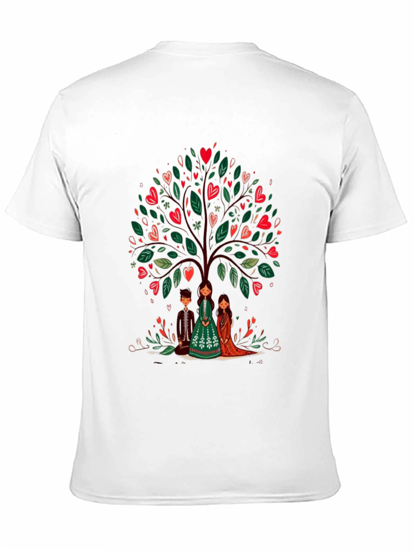 Heart Tree Graphic Tee - Whimsical Design