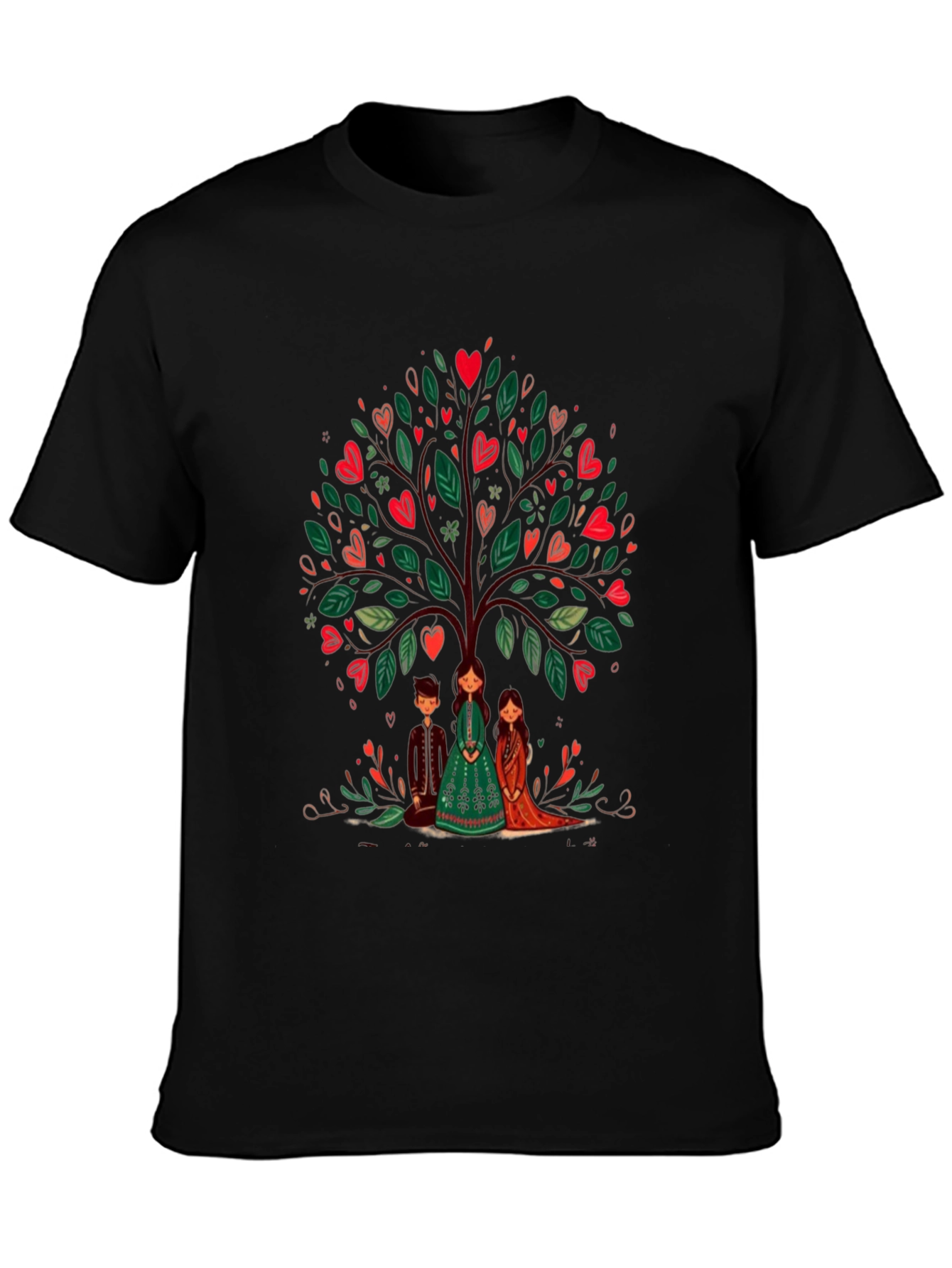 Heart Tree Graphic Tee - Whimsical Design