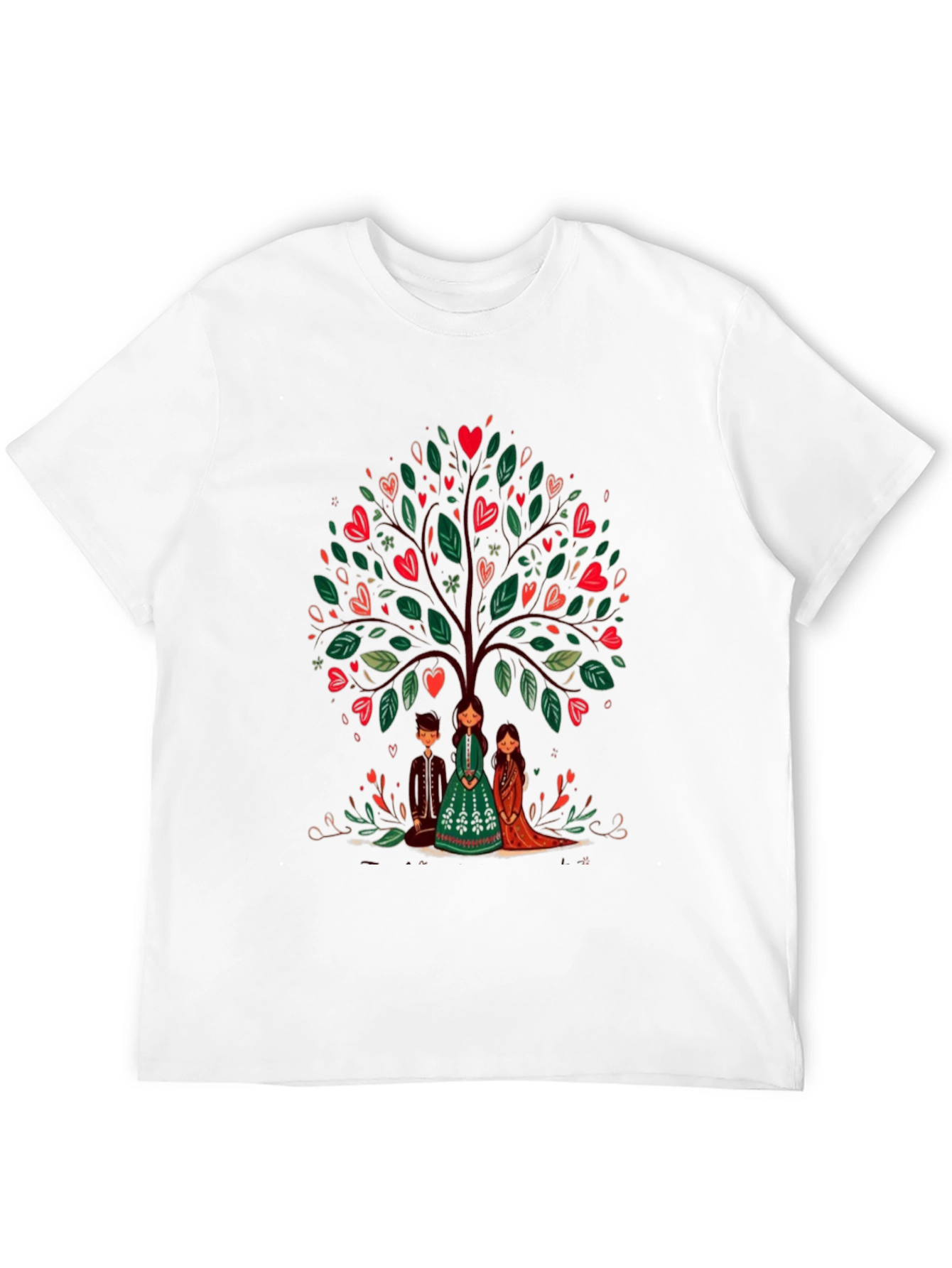 Heart Tree Graphic Tee - Whimsical Design