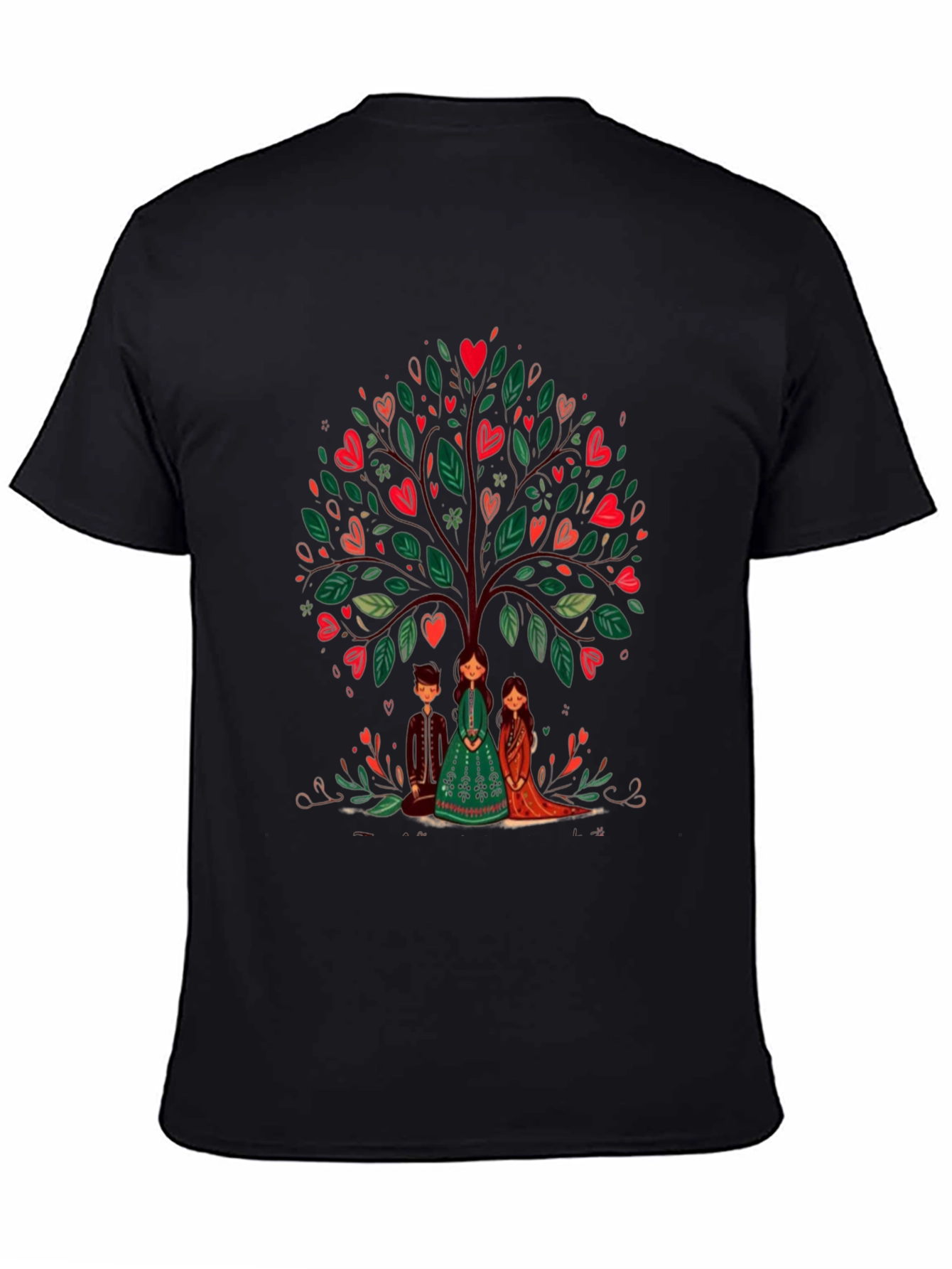 Heart Tree Graphic Tee - Whimsical Design