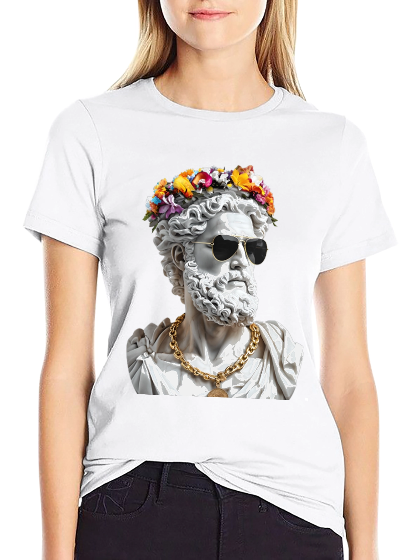 Greek God Statue T-Shirt
