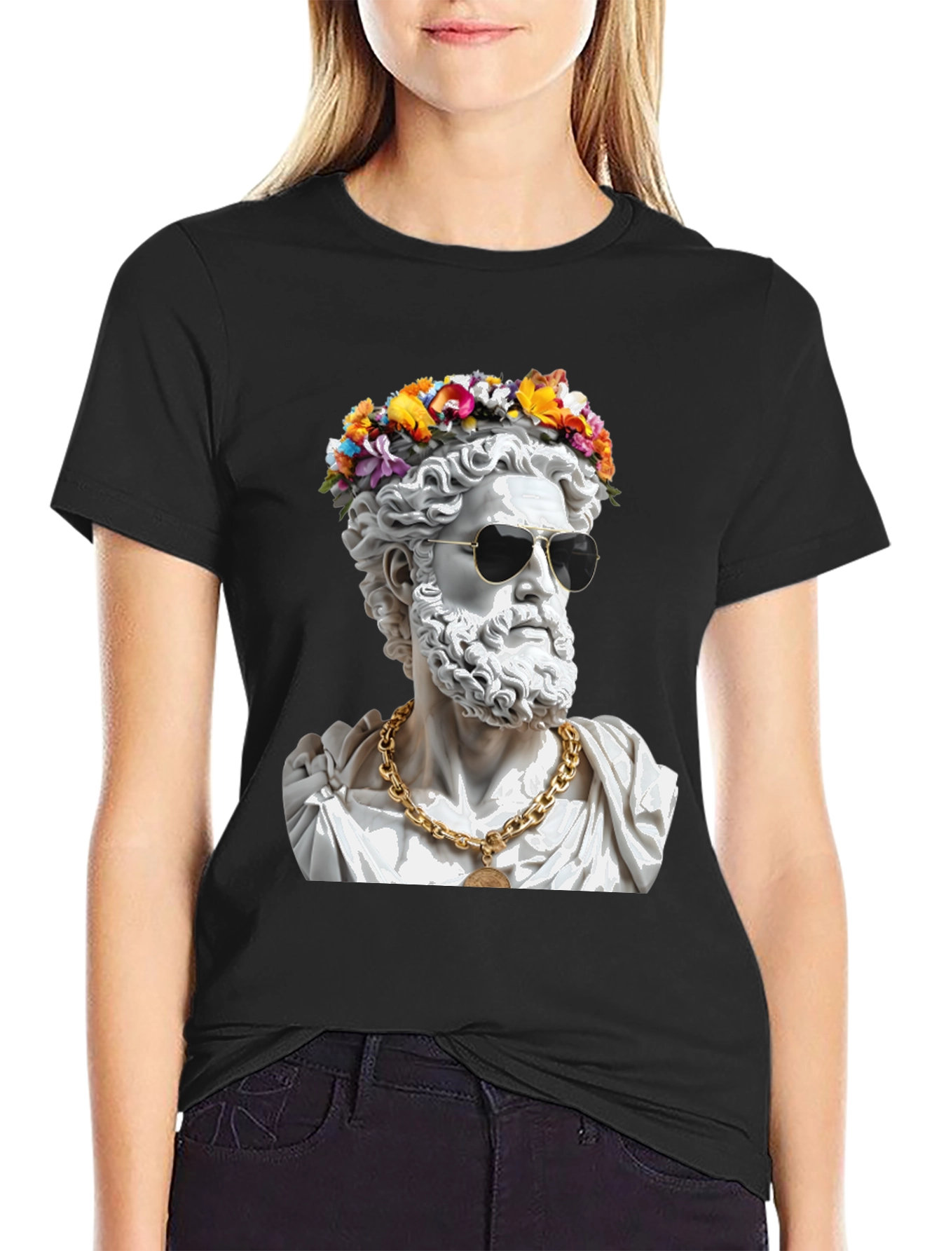 Greek God Statue T-Shirt